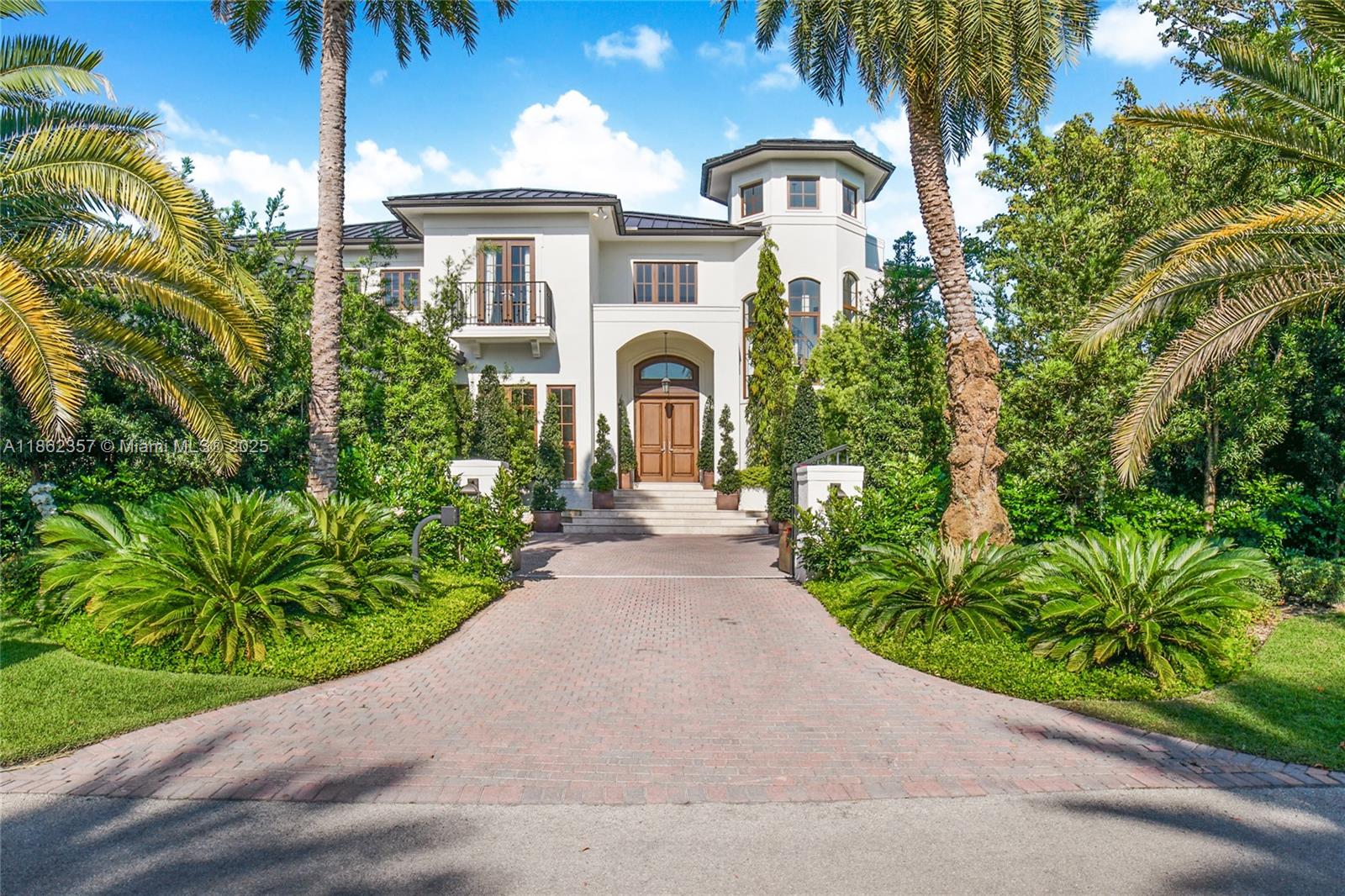 Stunning custom-built Villa located on a 12,014 sq ft lot with luscious landscaping providing complete privacy. This home located in Holiday Colony, an exclusive community in the coveted area of Key Biscayne steps away from the beach. No expenses were spared on finishing this, Villa! This home has an elevator, sauna, steam shower, heated salt pool, a gourmet kosher kitchen features custom wood cabinets, Miele appliances, 72 La Cornue gas range with copper finishes, Perlick icemaker and two Robl porcelain sinks with copper finishes, Perlick icemaker and two Rohl porcelain sinks with gold Rohl faucets. Another attraction is the custom finished garage, storage room above, interior Le Grand lighting and exterior Lutron lighting! One of a kind!