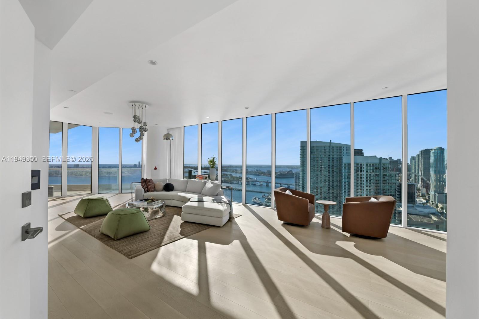Spectacular penthouse at Paramount Bay offering breathtaking, unobstructed views of Miami, Biscayne Bay, and Miami Beach from every angle. This 4,437 SF, sun-filled residence features 4 spacious bedrooms, 4.5 bathrooms, and exceptional natural light throughout. A truly one-of-a-kind 5,000 SF private terrace wraps the home, creating the ultimate setting for entertaining, outdoor living, and enjoying Miami’s iconic skyline and sunsets. Located in one of Edgewater’s most sought-after full-service buildings, Paramount Bay offers resort-style amenities including a waterfront pool, state-of-the-art fitness center, and 24/7 valet and concierge services. The unit includes two assigned parking spaces and a private storage unit. A rare opportunity to own a trophy penthouse combining luxury, scale, and world-class views.