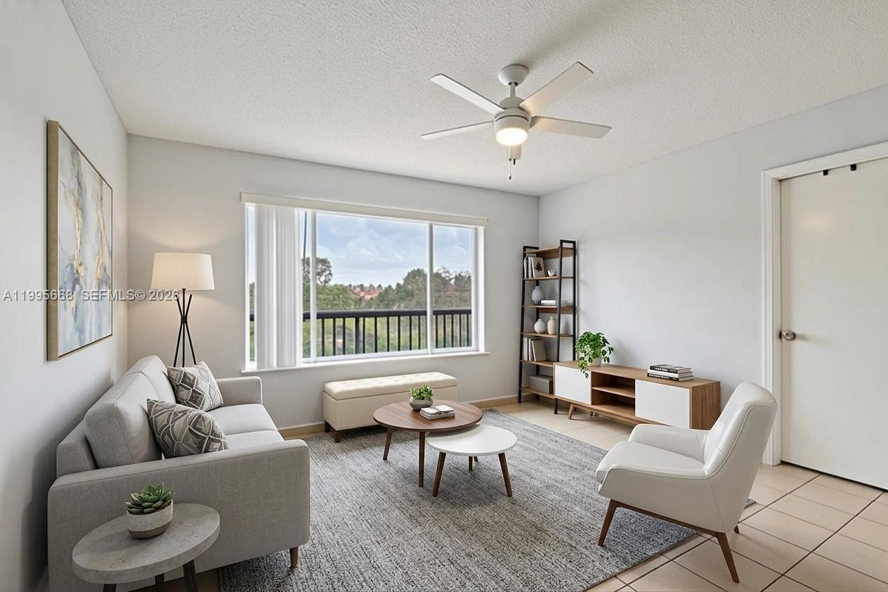 This bright 2-bedroom / 2-bathroom top-floor  apartment is nestled in the sought-after Lakewood Village community. The split-bedroom layout offers privacy. Fully equipped kitchen with dishwasher, microwave, electric range, and refrigerator. In-unit washer and dryer, closets , tile floors throughout, and one assigned parking space. The kind of unit tenants love and rarely leave.

HOA fee covers water, sewer, trash, pest control (interior), landscaping, and common area maintenance — making expenses predictable and manageable. Community amenities include a pool, kiddie pool, spa/hot tub, and clubhouse.

Unbeatable location — minutes from Coral Square Mall, top-rated restaurants, major highways, and A-rated schools (Maplewood Elementary, Ramblewood Middle). High rental demand area with strong long-term fundamentals. A true plug-and-play investment in South Florida's resilient market.
