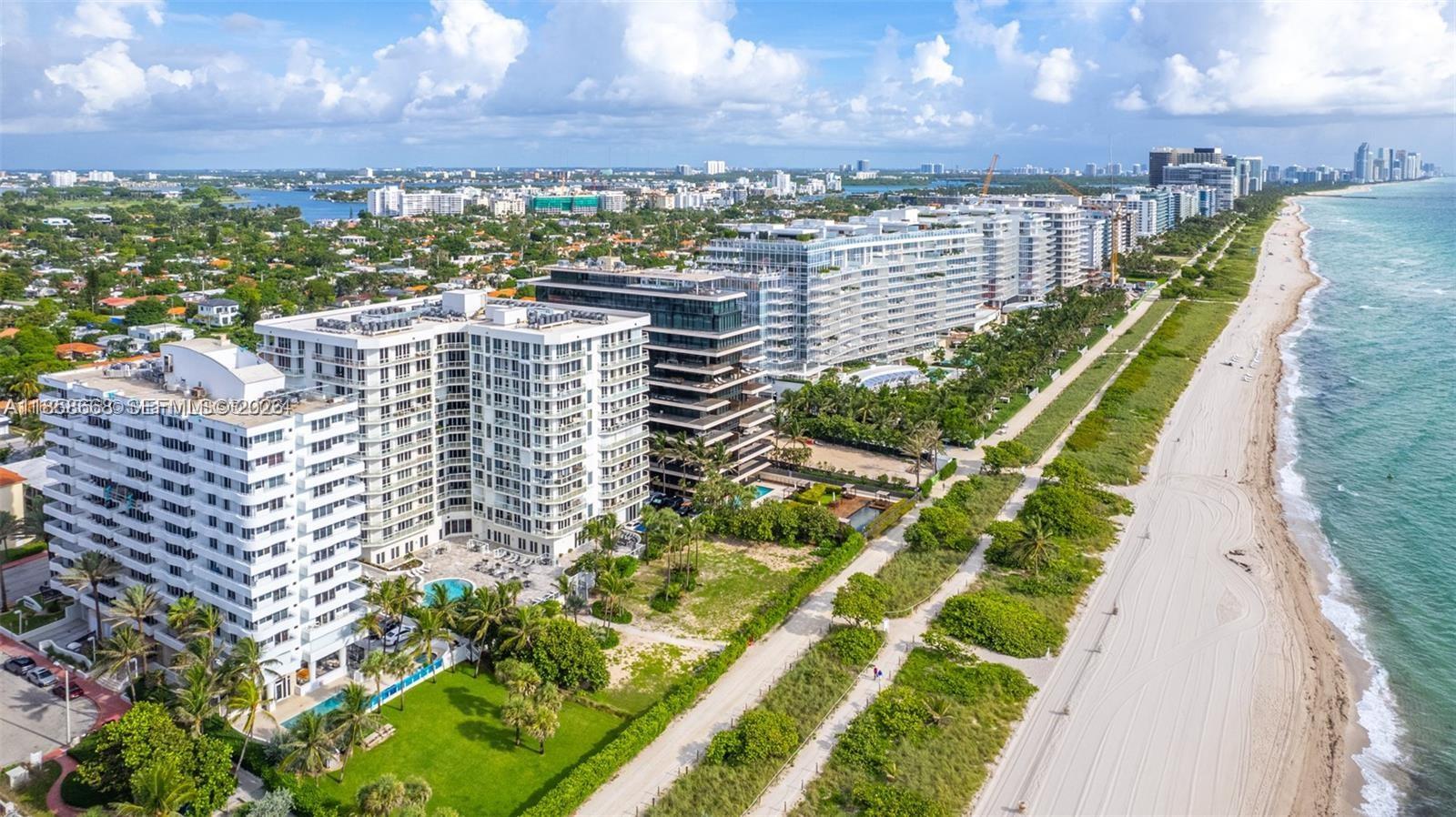 Price to Rent!! Right on The Ocean with breathtaking ocean views PLUS views of the city and bay - you have it all in this million-dollar apartment! Prime location in the heart of Surfside offers true coastal living in this beautifully updated boutique building. Located on the 10th floor with elevator access. This stunning unit features two bedrooms, two bathrooms, in-unit washer and dryer, new kitchen appliances, new flooring, fresh paint, Impact windows and doors and much more... Just steps away from the beach and walking distance to Bal Harbor shopping mall, restaurants, supermarkets, and houses of worship. Move-in ready! Text the listing agent for showings - easy to show! MOTIVATED! NEW furniture in place, can be remove ! 
Option for rental with full furniture at $4,200/month.  Call for details.