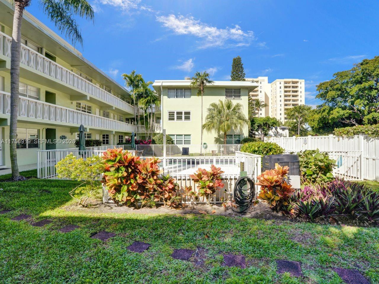 **Maintenance JUST REDUCED AND THIS SHOWS NICELY*** Well priced and PRIME LOCATION! 2BR/2BA condo in one of Ft. Lauderdale's most sought-after & desirable neighborhoods VICTORIA PARK! Renovated Baths, W/H 2020, A/C 2022, Crown Molding, Travertine flooring thru-out living areas, New Microwave, Recessed lighting, wood cabinets, & granite counters. Can Come fully furnished w/ King bed in Primary & Queen w/ Bunk Beds for guests.  Building has New 2022 Roof and New 2024 Washers & Dryers. TANDEM Assigned parking spaces(2) & guest parking.  An intimate boutique bldg. of 26 units w/ a pool area complete w/ BBQs and shaded tables surrounded by lushly, landscaped grounds! Minutes to Ft. Laud Beach, Las Olas rest, shopping, NEW Panthers IcePlex Arena, The Parker, Galleria Mall, Airport, The Drive & Downtown. Cats OK & Building now if fenced as there is a new gate just installed providing added sense of security.