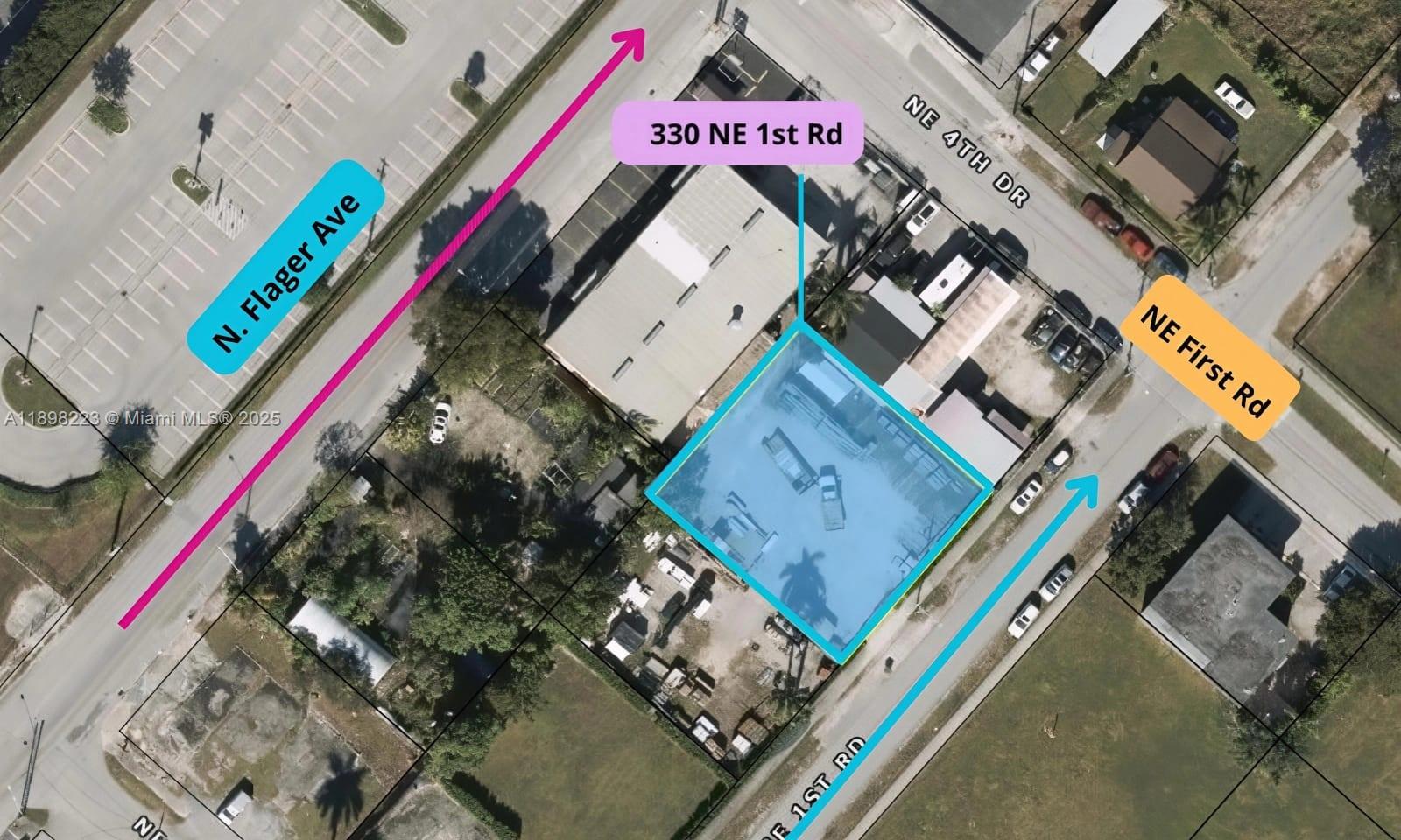 STILL OPEN FOR BUSINESS... Prime Commercial Lot – 330 NE 1st Rd, Homestead
Vacant 9,000 SF lot zoned B-3, ideal for light manufacturing, mixed-use, retail, or office development. Strategically located next to Triana Fence within Homestead’s growing commercial corridor, the site offers excellent visibility and easy access from major roadways. Surrounded by active businesses and minutes from Downtown Homestead. See attached permitted uses for specific allowable activities on this site.