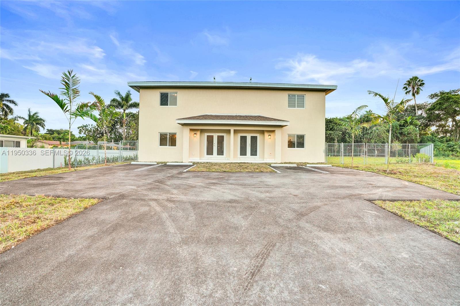 Brand-new two-story duplex offering exceptional flexibility and income potential in North Miami Beach. Each side is currently configured as a spacious 4-bedroom, 4-bathroom residence spanning two full floors, totaling approximately 5,600 sq ft of new construction.
The layout provides an opportunity for functional separation between upper and lower levels. With proper permits and approvals, the property may be reconfigured into four separate units. Using the current layout, this could result in four 2-bedroom, 2-bathroom units, each offering approximately 1,400 sq ft — an extremely generous size that supports strong rental income potential.
Additionally, the floor plan allows the possibility to add another bedroom per unit (subject to approvals), creating four 3-bedroom, 2-bathroom units, further enhancing rental value and long-term return.
Features include balconies, in-unit washer and dryer, individually metered A/C systems, and on-site parking.
Ideal opportunity for investors seeking new construction with immediate usability and significant upside through strategic reconfiguration (buyer to verify all feasibility with the city).