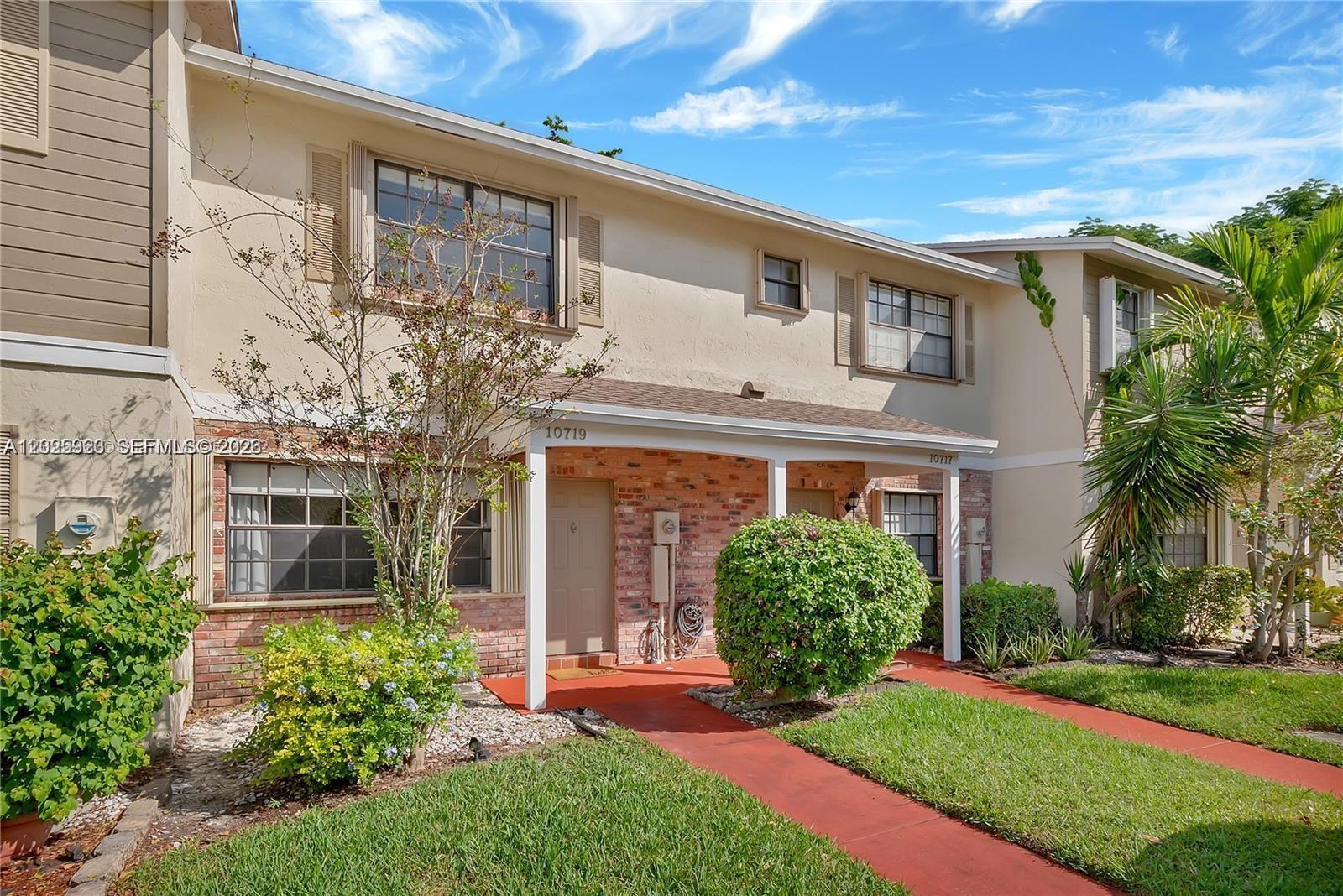 Prime location in Pembroke Pines!! Updated 2 bed 1.5 bath townhome in Southbridge. Property features an updated modern kitchen with stainless steel appliances, remodeled bathrooms, laminate flooring throughout, built-in closet systems, window treatments, a low maintenance fee, patio & more. Great location near shops and easy access to highways. Southbridge is a Home Owners Association with a low monthly fee of $385 per month that inclusdes roof replacement. All Financing Welcomed!