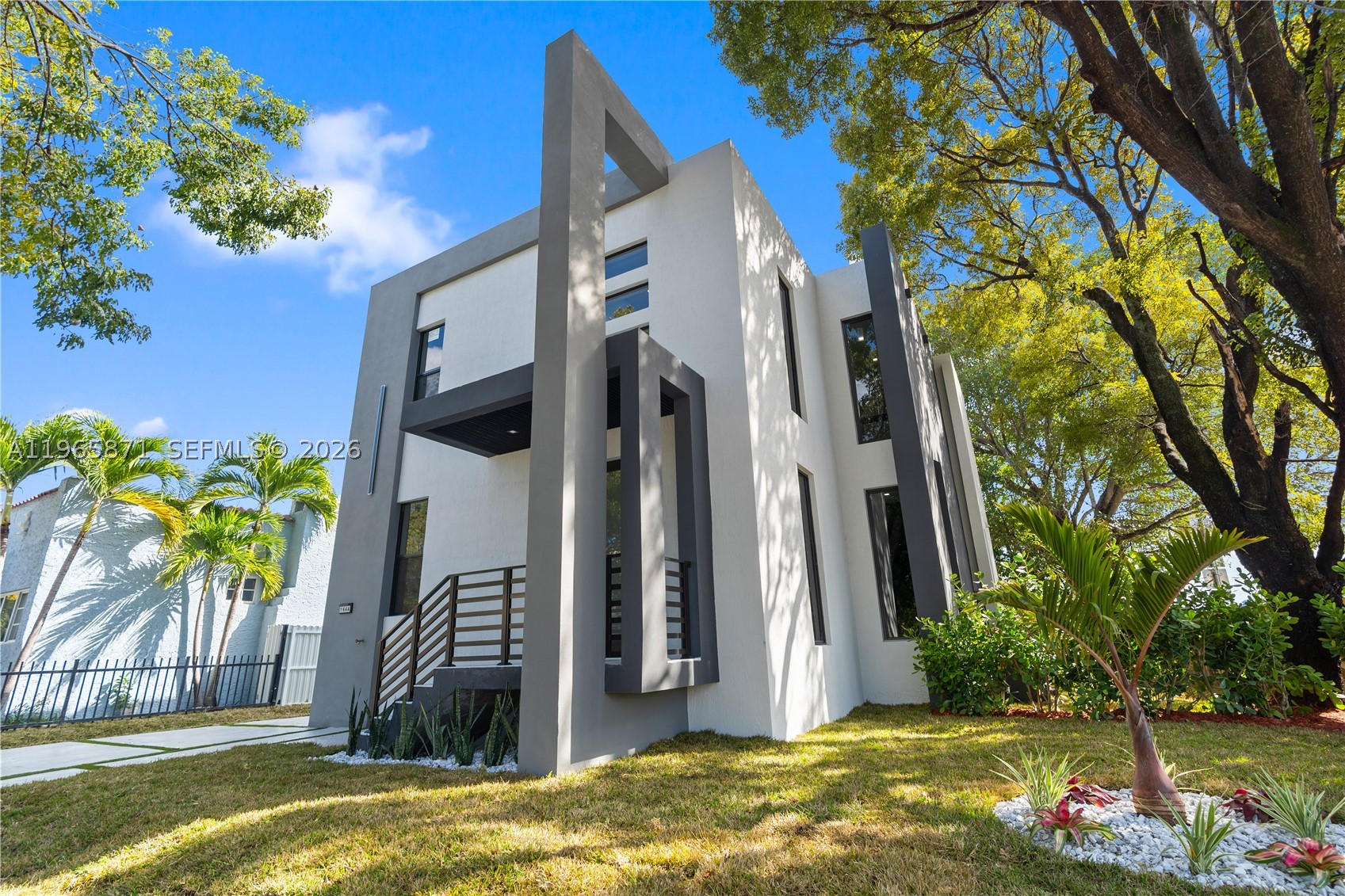 Newly constructed contemporary residence situated on a corner lot in the heart of Miami. This architecturally striking home blends modern design, clean lines, and thoughtful layout in a prime central location.

A dramatic entry foyer creates an impressive first impression before opening into expansive living spaces finished with oversized porcelain flooring and abundant natural light. The seamless flow between the kitchen, dining, and living areas makes the home ideal for both everyday living and entertaining.

The custom-designed kitchen serves as the centerpiece, featuring sleek cabinetry, waterfall island, premium appliances, and designer lighting.

The first floor includes a bedroom with private ensuite bathroom, ideal for guests or extended family, along with a separate half bath for added convenience. Upstairs, additional spacious bedrooms each feature their own private ensuite bathrooms, providing comfort and privacy throughout.

Spa-inspired bathrooms with large-format slab tile, floating vanities, matte black fixtures, and LED backlit mirrors. Impact windows and doors throughout.

Seller is offering the option to include a pool at the asking price, or a credit may be provided if the buyer prefers to take the property as is.

An exceptional opportunity as a primary residence or strategic investment, just minutes from Downtown Miami, Brickell, Coral Gables, and walking distance to LoanDepot Park.