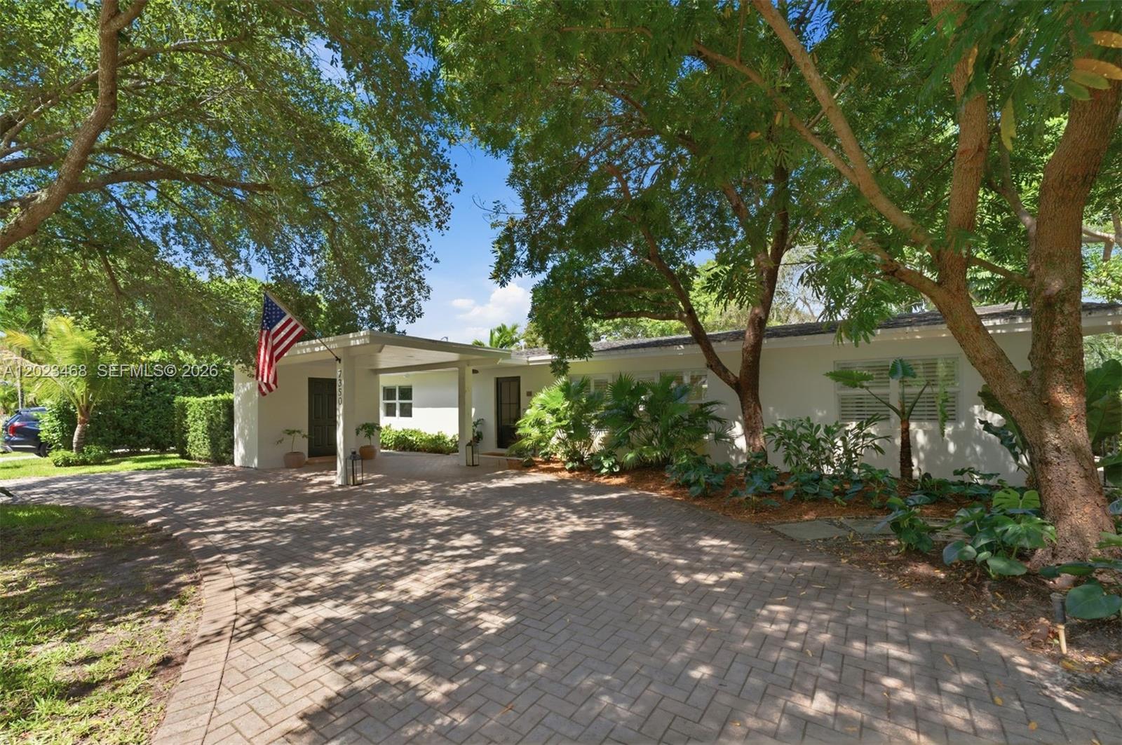 Open House Sat 6/06 1:00 - 3:00 PM.

Tucked away in a quiet pocket of South Miami, this newly renovated 3-bedroom + office, 2-bathroom home sits on a rare 10,010 SF lot. Bright and airy throughout, the home offers 1,902 SF of well designed living space with an open floor plan. The kitchen features top of the line appliances and a large island at the center of the home, perfect for everyday living and entertaining.

Extensively upgraded throughout, the home includes all new PVC plumbing, brand new electrical, a new A/C system, and a new water heater, offering peace of mind and move-in-ready convenience.

Surrounded by mature banyan trees and lush landscaping, the outdoor spaces offer exceptional privacy and a true tropical feel. The backyard features a cold plunge, fitness area, outdoor shower, Big Green Egg BBQ, and a waterfront deck with canal access, perfect for canoeing or simply enjoying the peaceful setting.

Located in a quiet, family-friendly neighborhood near top rated schools and parks, the home is just minutes from downtown South Miami and the redevelopment of Sunset Place. A true move-in-ready home where you can simply unpack and enjoy from day one.