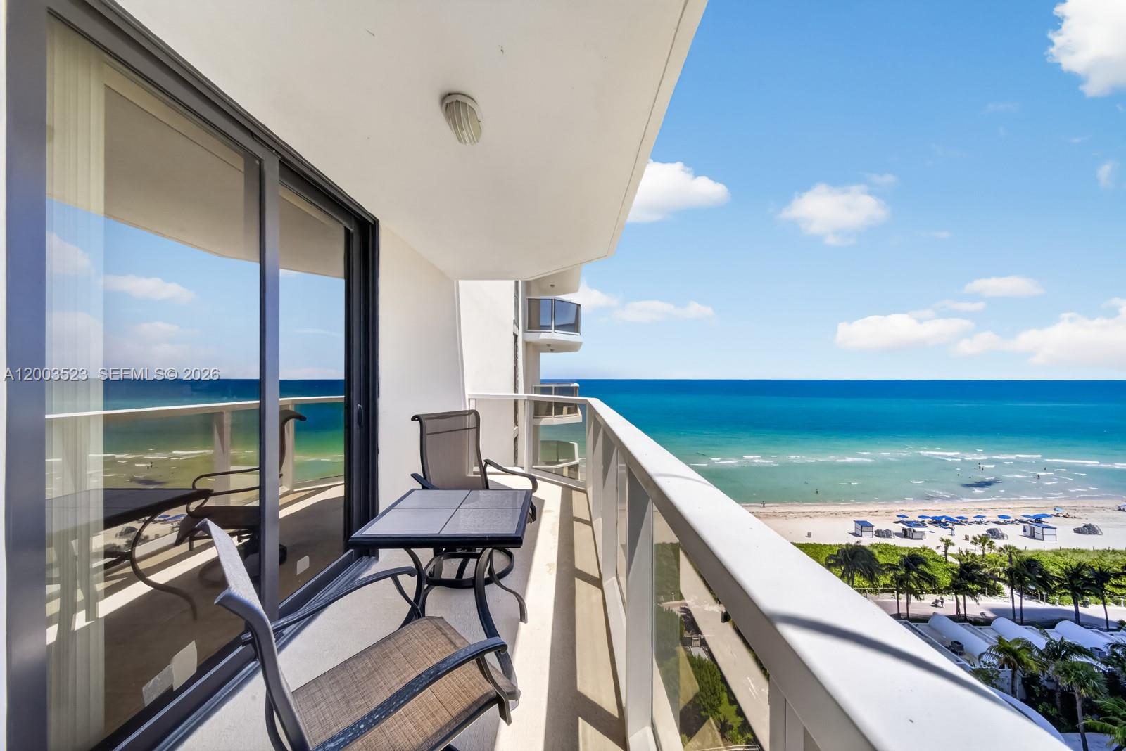 OCEAN LIFESTYLE – Living at Mar del Plata Condo in Miami Beach feels like a permanent coastal retreat paired with upscale urban convenience. This spacious residence offers one bedroom plus a large den—ideal as a home office or second bedroom—and an open 1,278 SF living area with a balcony designed for seamless indoor–outdoor living. Wake up to breathtaking Atlantic Ocean views, with natural light and ocean breezes filling your home each morning, complemented by impact windows and sleek tile flooring throughout. Enjoy a lifestyle where beach access, swimming, and paddleboarding are just steps from your door. Spend afternoons biking or jogging along the beachfront promenade, exploring nearby shops, or dining at an array of local restaurants and trendy cafés. Everyday conveniences include year-round warm weather, easy access to grocery stores and services, and a short drive to South Beach, Midtown Miami, and Miami International Airport. This is a lifestyle centered on ocean views, outdoor living, leisure, and vibrant city energy—perfect for those seeking the best of both relaxation and entertainment.
