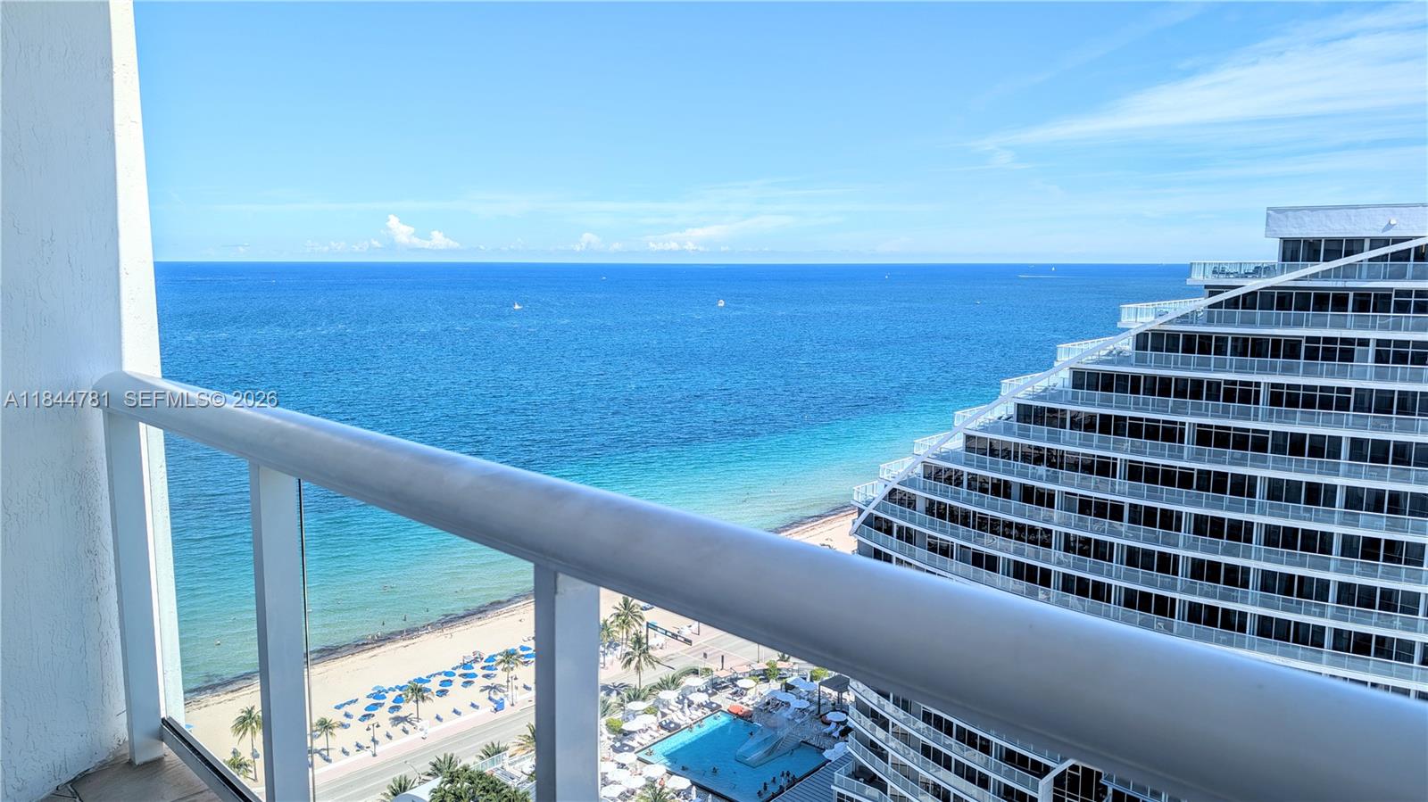 JUST IN TIME FOR THE SEASON! This top-floor oceanfront unit offers breathtaking 180° views of the ocean, Intracoastal, and downtown skyline. Fully furnished, featuring a private terrace off the primary bedroom and a wraparound balcony surrounding the living space. Enjoy true resort-style living with hotel amenities. Ideal for seasonal owners and investors—This unit is currently part of the Q club's rental program.Owner usage is limited to 120 days per year: 60 days between November 15-April 15 and 60 days between April 16-November 14. Located beachfront in the heart of Fort Lauderdale, just minutes from Las Olas, shopping, dining, and the airport. A rare chance to own one of the crown jewels of the building.

Call listing agent for full details and showings.