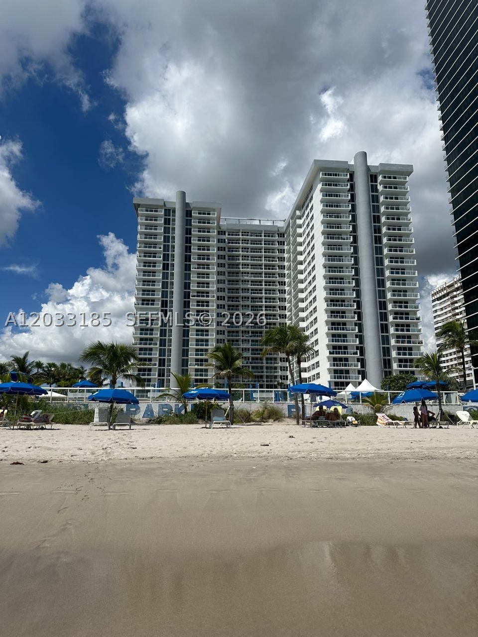 UNIT COMPLETELY REMODELED. OPEN GRANITE AND STAINLESS KITCHEN. PORCELAIN FLOORS. LARGE OPEN BALCONY. EXQUISITE CABINETRY & HARDWARE IN KITCHEN & BATHROOMS. NEW KITCHEN. ALL UNIT IS NEW. RENOVATION DESIGNER FURNISHED & DECORATED. YOU MUST SEE !!!!!FABULOUS UNIT. !!!!!DIRECTLY ON THE BEACH! GORGEOUS INTRACOASTAL & CITY VIEWS FROM THIS LARGE 1312 SQ FT CORNER UNIT ON THE 17 FLOOR . HIGH IMPACT WINDOWS, 2 FULL BEDROOMS, 2 FULL BATHROOMS. 1 COVERED PARKING SPACE.
