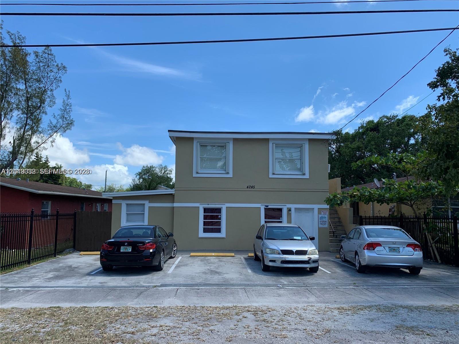 GREAT INCOME PRODUCING PROPERTY. Opportunity to own a solid duplex and have steady rental income. A 2 story building on a 7,200 sqf Lot. Zoning allows to build a one story building of 590 sqf (buyer must confirm with the City of Miami). The building currently has two units: Unit on ground floor has 3 bed/1 bath (rented for $2,500), Unit on 2nd floor has 2 bed/1 bath (rented for $2,150). There is no HOA association fees. A MUST SEE, GREAT OPPORTUNITY FOR INVESTORS. DO NOT DISTURB THE TENANTS! Please use showing assist for appointments, at least 24h notice.