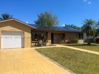 Beautiful 1-story 3/2 single-family home. Updated kitchen with new appliances and a granite countertop, and updated bathroom. Roof back solar panel. Huge patio gated on both sides with tropical fruit trees and enough
room for a pool. New central AC, hurricane shutters, one-space garage, and paved driveway. BRING ALL
REASONABLE OFFERS! Owner Motivated!