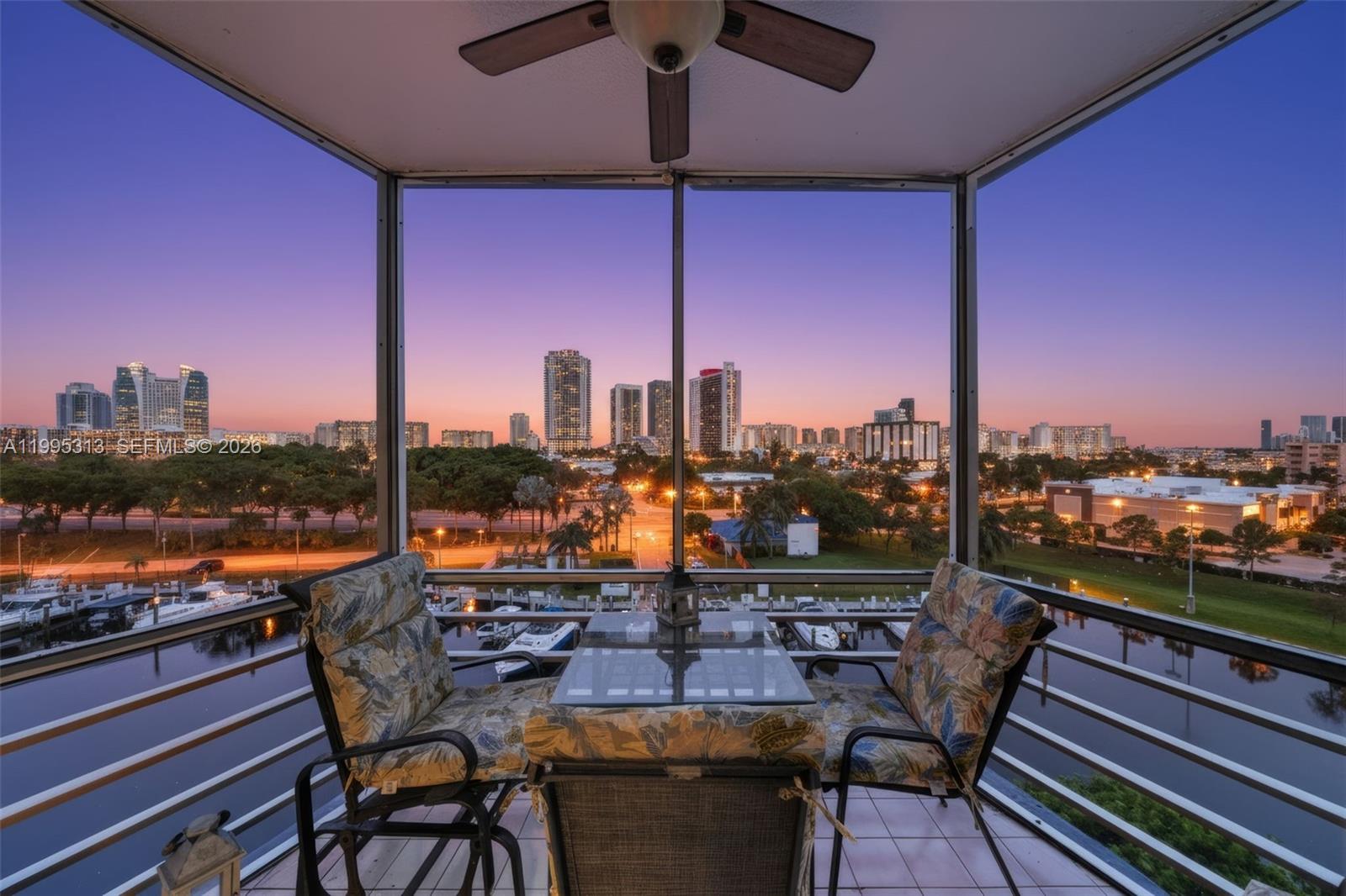 TURNKEY! This waterfront diamond presents an incredible opportunity for the buyer that is looking to create their dream home or vacation get away.Enjoy relaxing water and city view ! Across from prestigious Diplomat Golf resort and luxurious development area. Very bright with lots of natural lights, remodeled with open kitchen, granite countertop and stainless steel appliances. New high impact windows and new sliding doors with all permits in place. Screen Balcony. Just bring your suitcase and enjoy always summer weather. The Fairways offers waterfront heated pool, gym and fishing pier. This all age building has a newer roof, new elevators and the hallways were redone. Comes with one assigned parking and extra storage. Maintenance fees are including cable, wifi, hot water