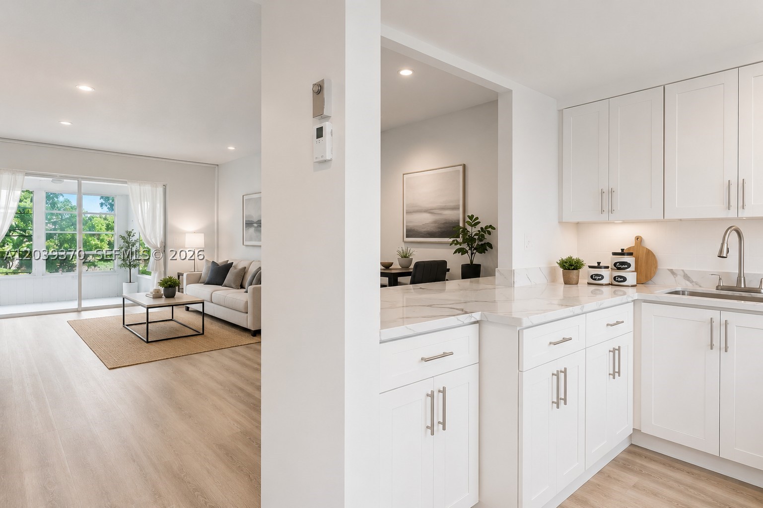 Beautifully updated 2-bedroom, 2-bath condo offering tranquil water views and a bright, open layout designed for comfort and style. This move-in-ready unit features a modern kitchen with updated finishes, renovated bathrooms, and elegant flooring throughout, creating a welcoming and refined living space. Enjoy a prime location within a highly desirable community that offers exceptional resort-style amenities, including sparkling swimming pools, an elegant clubhouse, BBQ and outdoor entertaining areas, billiards, card rooms, fitness center, and a spacious ballroom for social and community events and more. The community is ideal for active seniors lifestyle while still providing a peaceful and well-maintained environment. Conveniently located near shopping, dining, and
everyday essentials, this property also offers the added benefit of a low HOA. A rare opportunity to own a beautifully maintained 2-bedroom unit with water views in a sought-after community, perfect for enjoying comfort, convenience, and quality living. Do not missed it.