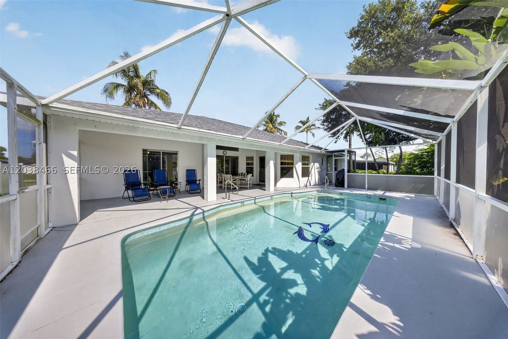 Welcome to this well-maintained pool home located in one of Cape Coral's most desirable areas! Offering nearly 1,700 square feet of living space, this 3-bedroom, 2-bath residence combines comfort, value, and opportunity. The home features an upgraded kitchen with granite countertops, ample cabinet space, and a functional layout perfect for everyday living or entertaining. Major updates include a newer roof and a new electrical panel, providing added peace of mind for the next owner. While the home retains some of its original charm, it has been exceptionally cared for over the years and presents a fantastic opportunity to personalize at your own pace. Step outside and enjoy the screened pool area, ideal for relaxing, hosting guests, or soaking up the Florida sunshine year-round. Conveniently located near shopping, dining, parks, schools, and everyday conveniences, this property is not located in a flood zone has city water & sewer, all assessments are paid and is eligible for all types of financing. Whether you're looking for a winter retreat, vacation rental investment, first home, or full-time residence, this property offers outstanding value and endless potential. Come and discover everything this Cape Coral pool home has to offer!