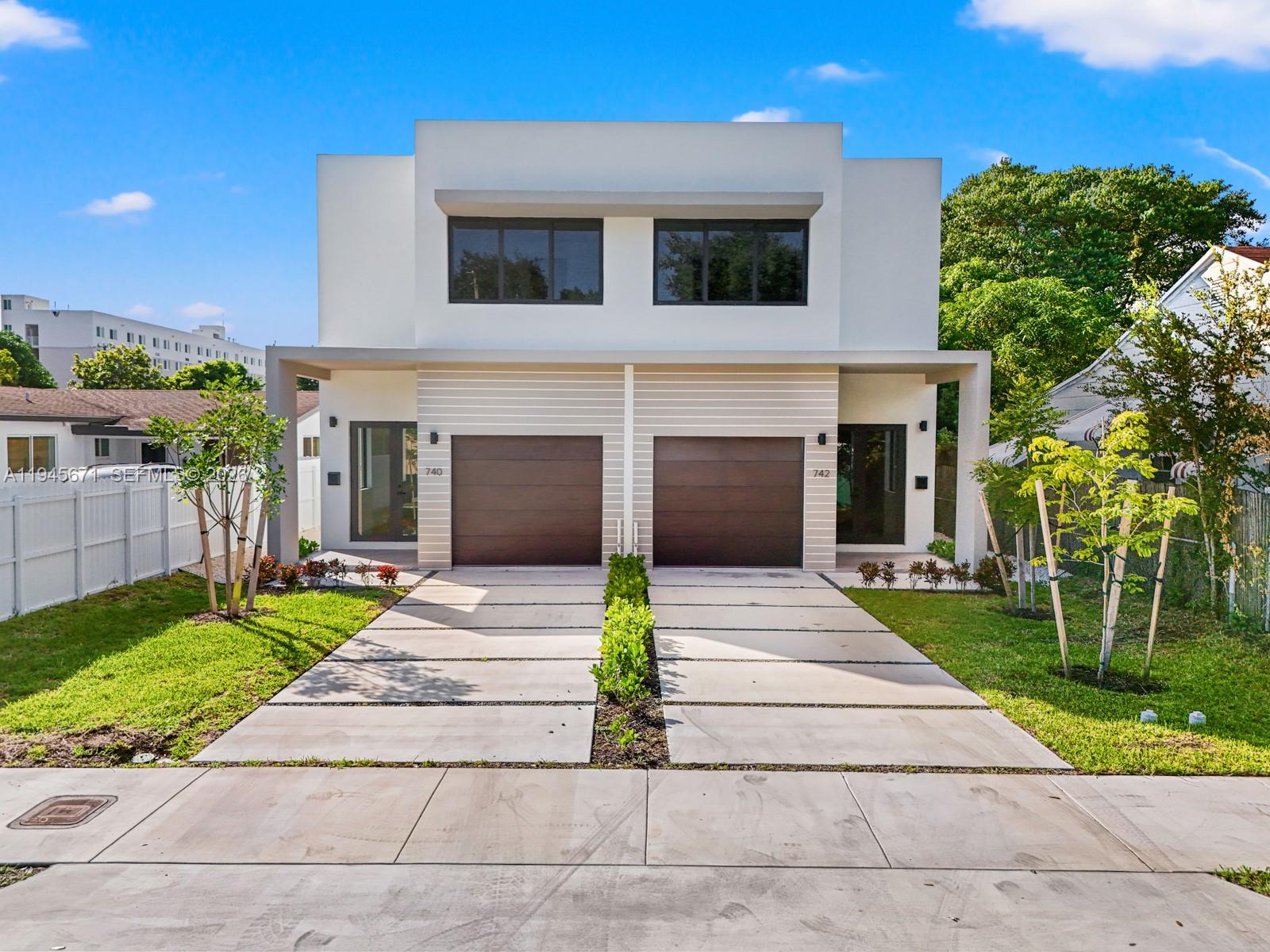 740 NW 24th St. & 742 NW 24th St., Miami, FL

Offered at $1,750,000, this fully income-producing townhouse features two modern townhomes, each with 2,351 sq. ft. of living area (total 4,702 sq. ft.). Each residence includes 3 bedrooms, 2.5 bathrooms, a private car garage, high-end finishes, new washer/dryer, and a gated/fenced backyard.

The property sits on a 7,350 sq. ft. lot and is currently rented at $4,350 per unit, delivering a total monthly income of $8,700. A perfect turnkey investment in a rapidly growing area.

Prime location near the new soccer stadium, Wynwood, Brickell, Midtown, Miami Beach, and major Miami hubs.