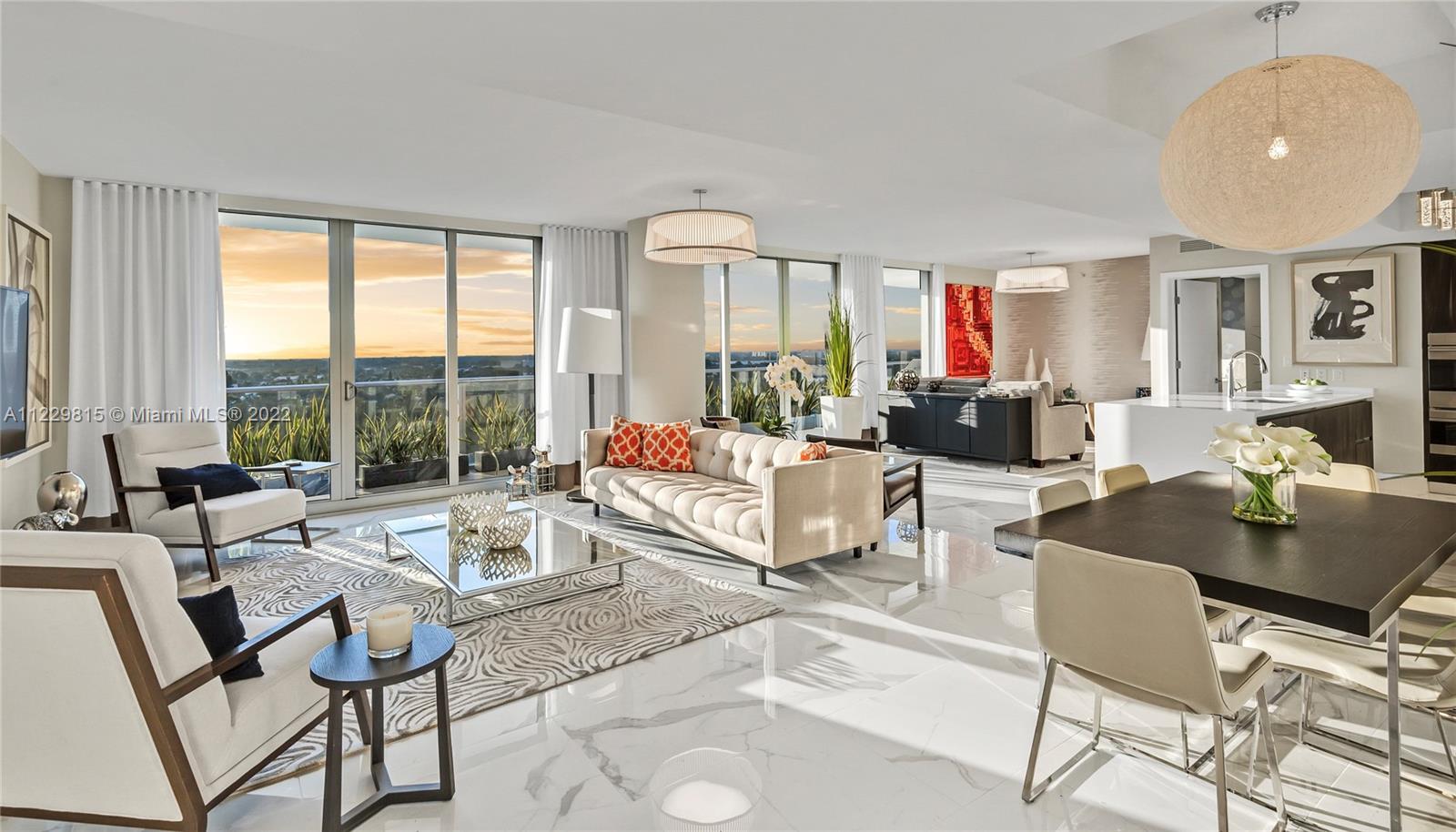 High Floor RIVA Residences | Stunning Skyline & Sunset Views Chef's Kitchen with Italian Cabinetry, Sub-Zero Fridge, Wolf Oven & Gas Cooktop | Spacious Primary Suite with Access to Terrace, Walk-In Closet, Dual Backlit Vanities, Stone & Glass Enclosed Shower | 72' Private Terrace with Summer Kitchen BBQ | 2 Parking Spaces | 1 Storage & Golf Locker Included | RIVA Residences Provides 40,000 SqFt of Amenities - Heated Pool Overlooking Middle River, Top of the Line Gym, Yoga Room, Resort Style SPA with Sauna, Steam & Treatment Rooms, Resident's Lounge, Sunset Deck with Jacuzzi, Cucina to Entertain, 3 Suites for Guests, 24/7 Front Desk Attendant, Valet, 2 Dog Walks, 400 Feet of Waterfront and Close Proximity to All That Fort Lauderdale Offers.