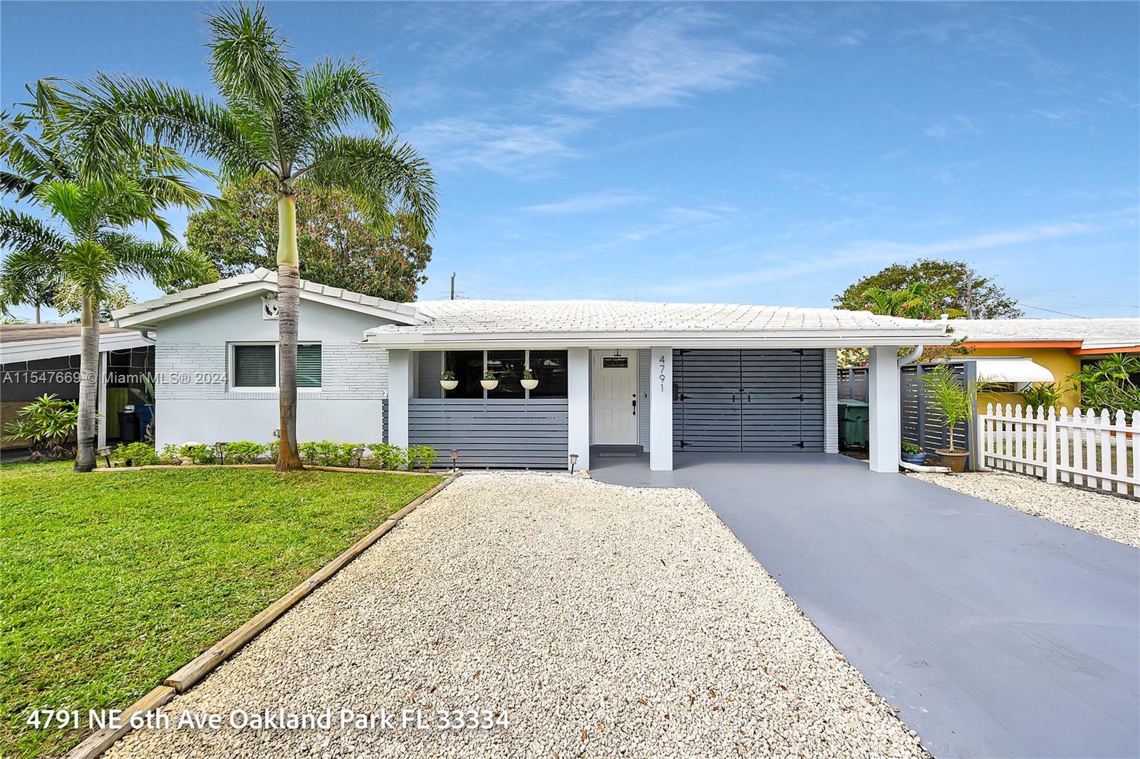 Welcome to this fully remodeled 2/2 gem, impeccably maintained, with open floor plan, generous sized rooms & beautifully tiled throughout. Minutes from Wilton Manors, downtown Oakland Park & soon to be built commuter rail station. 2021 roof, all impact windows & doors, 2021 AC, 2019 hot water heater, all cast iron pipes have been replaced w/PVC, upgraded electrical inside & out with buried power line, tastefully remodeled kitchen & bathrooms, fenced in backyard, new screened-in patio.  This house won’t need major maintenance for years to come. Oakland Park is undergoing a major revitalization and is close to Ft Lauderdale, Pompano Beach, InterMiami soccer stadium, the beach, shopping, highways, FLL airport & more. This house is perfect as a primary residence, rental or short term rental.