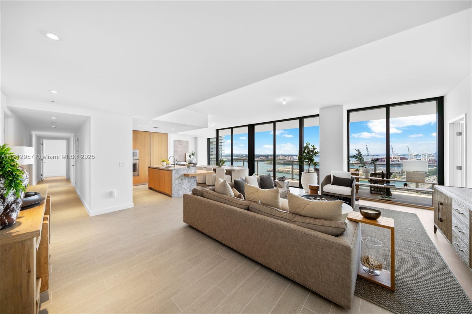 Experience elevated luxury at Five Park, a signature residential tower from the acclaimed team of Terra Group + GFO Investments, designed by Arquitectonica with interiors by Gabellini Sheppard. 3 Beds, 4 Baths, 2,335 Sqft. Features an expansive open-plan living space with 10-foot ceilings, offering views of the bay and skyline. Living at Five Park means full service, a state-of-the-art fitness and spa center, cinema, children’s and teen club, co-working space, restaurant, and direct access to the expansive 3-acre Canopy Park with dog park and outdoor gym. It also offers a beach club in South of Fifth. Located in the heart of South Beach, the building puts you steps from the baywalk, beach boardwalk, marina, and restaurants. This is not just a residence, it’s a lifestyle statement.