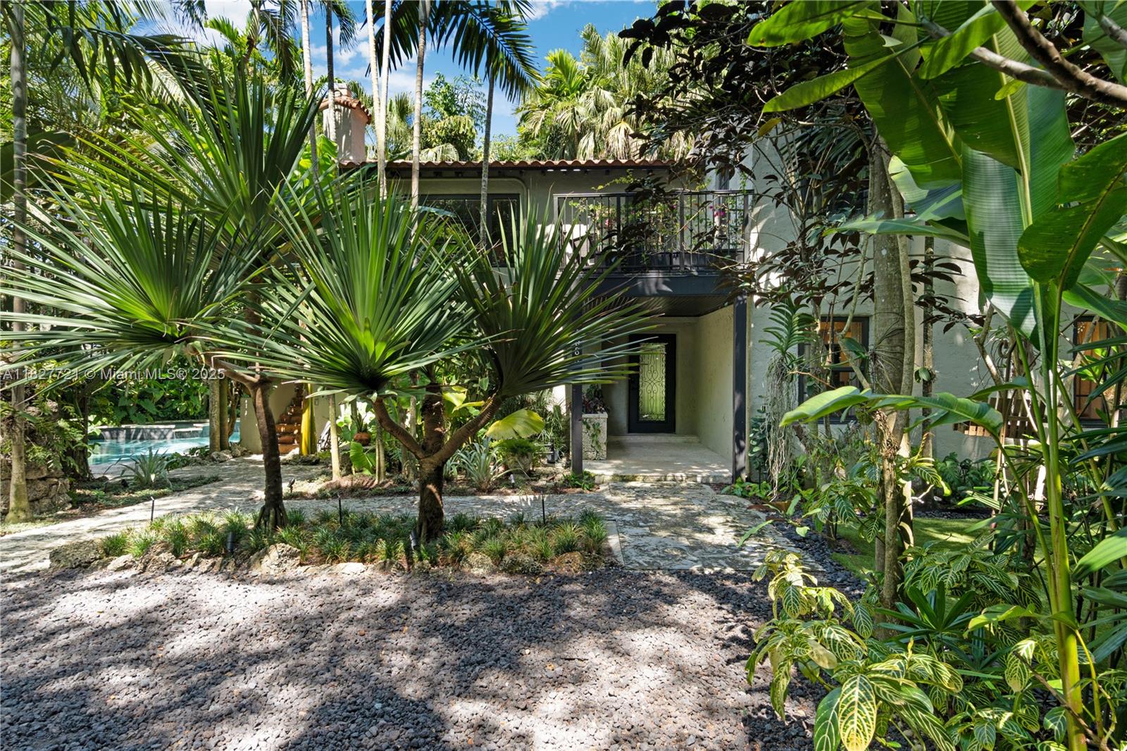 Discover this charming 3-bedroom, 3-bathroom century home in Coconut Grove. Nestled on a serene dead-end street, it features a stunning lush garden designed by Pietra Casa, along with a beautifully carved heated pool and keystone patio. 
Enjoy a custom-gated entrance, ancient stone walls, and professionally lit gardens that create a magical nighttime ambiance. The home includes a state-of-the-art Sonos surround sound system, an eat-in kitchen with an AGA stovetop, a spacious master suite, and two inviting fireplaces. 
Just a short distance from lively dining and entertainment, this residence perfectly blends historic charm and modern living. Schedule a viewing today!