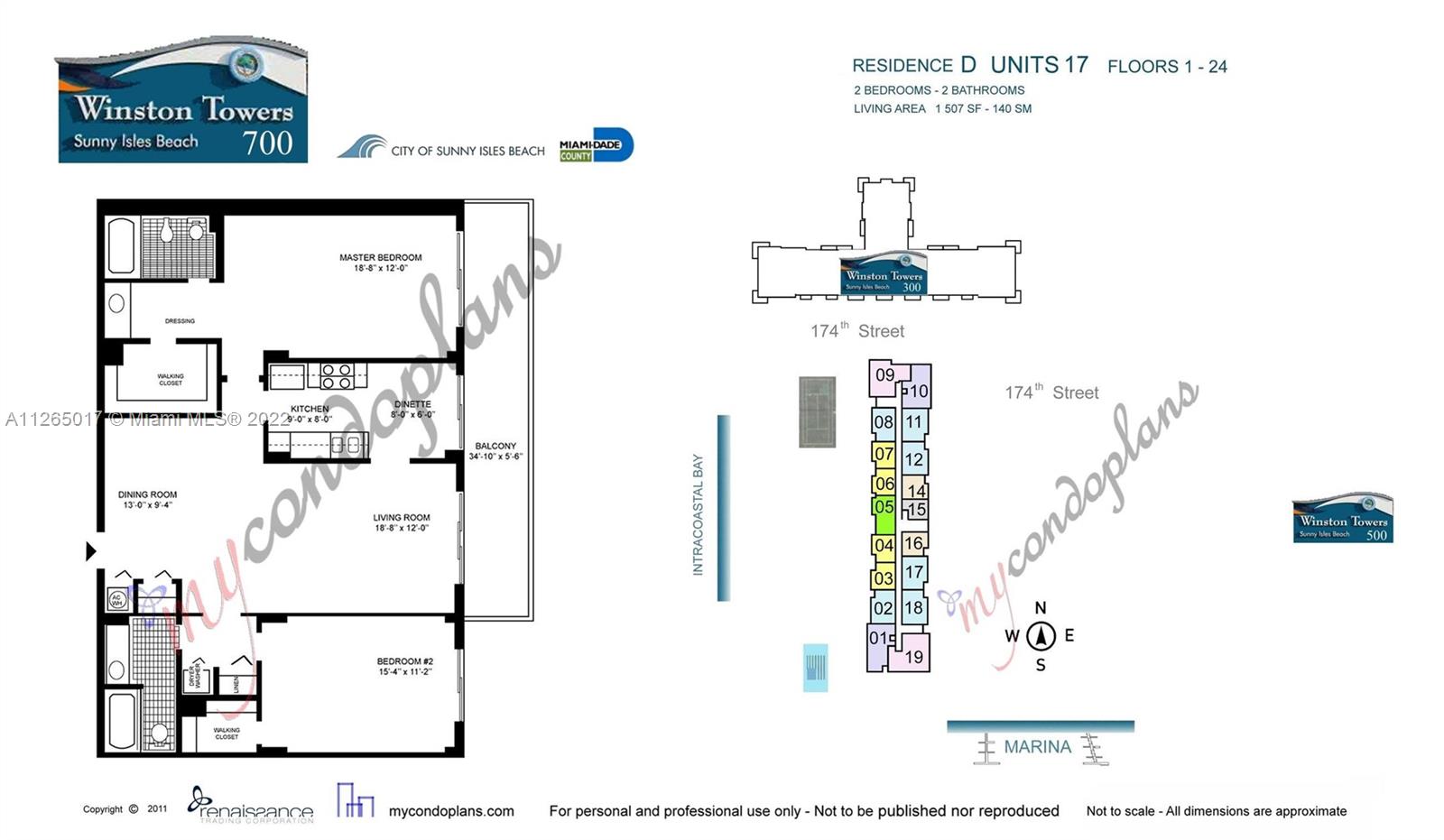 WINSTON TOWERS 700 CONDO - Residential