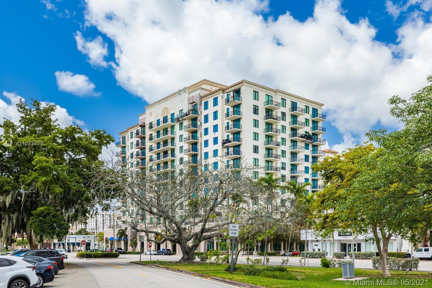 Beautiful 1/1.5  Plus Den , condo with balcony in Downtown Coral Gables. Amenities include gym, large pool, 24 hour security , 1300 Ponce de Leon is now introducing a truly unique condo to the luxury market!!! Catch the Coral Gables Trolley right outside your building door and take a two-minute ride to Miracle Mile. Enjoy the unique lifestyle offered by 1300 Ponce in the City Beautiful!
