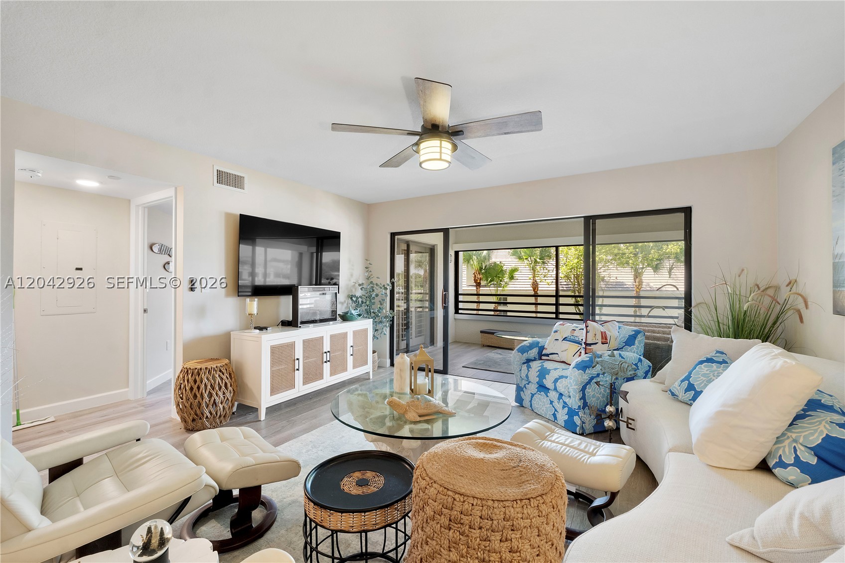 Rare opportunity to own a waterfront residence in the highly sought-after Oak Harbour, a 24-hour manned, private gated boating community ideally positioned along the Intracoastal Waterway in Juno Beach with direct ocean access and no fixed bridges.
This beautifully updated 2-bedroom, 2-bath corner unit offers sweeping marina views and an abundance of natural light. The recently remodeled kitchen features modern finishes and thoughtful design, perfectly complementing the home’s updated bathrooms and new ceramic tile flooring throughout the living areas, bedrooms, and enclosed patio.
Enjoy serene sunsets from your private enclosed patio, creating the ideal setting for relaxed coastal living. Additional features include a 2018 A/C replacement for added peace of mind.
Oak Harbour residents enjoy an exceptional array of amenities, including a clubhouse, fitness center, and outdoor grilling areas. Conveniently located just minutes from premier shopping, dining, Palm Beach International Airport, top universities, and world-class golf courses.
A refined blend of comfort, location, and lifestyle—this is coastal living at its finest.