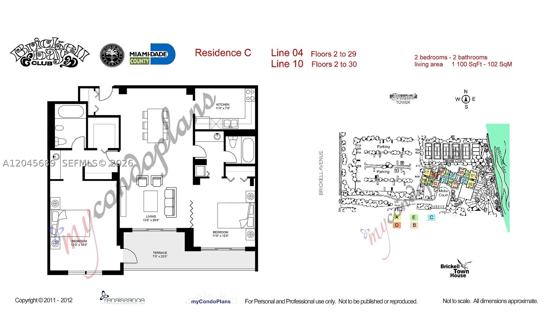 BRICKELL BAY CLUB CONDO - Residential Lease