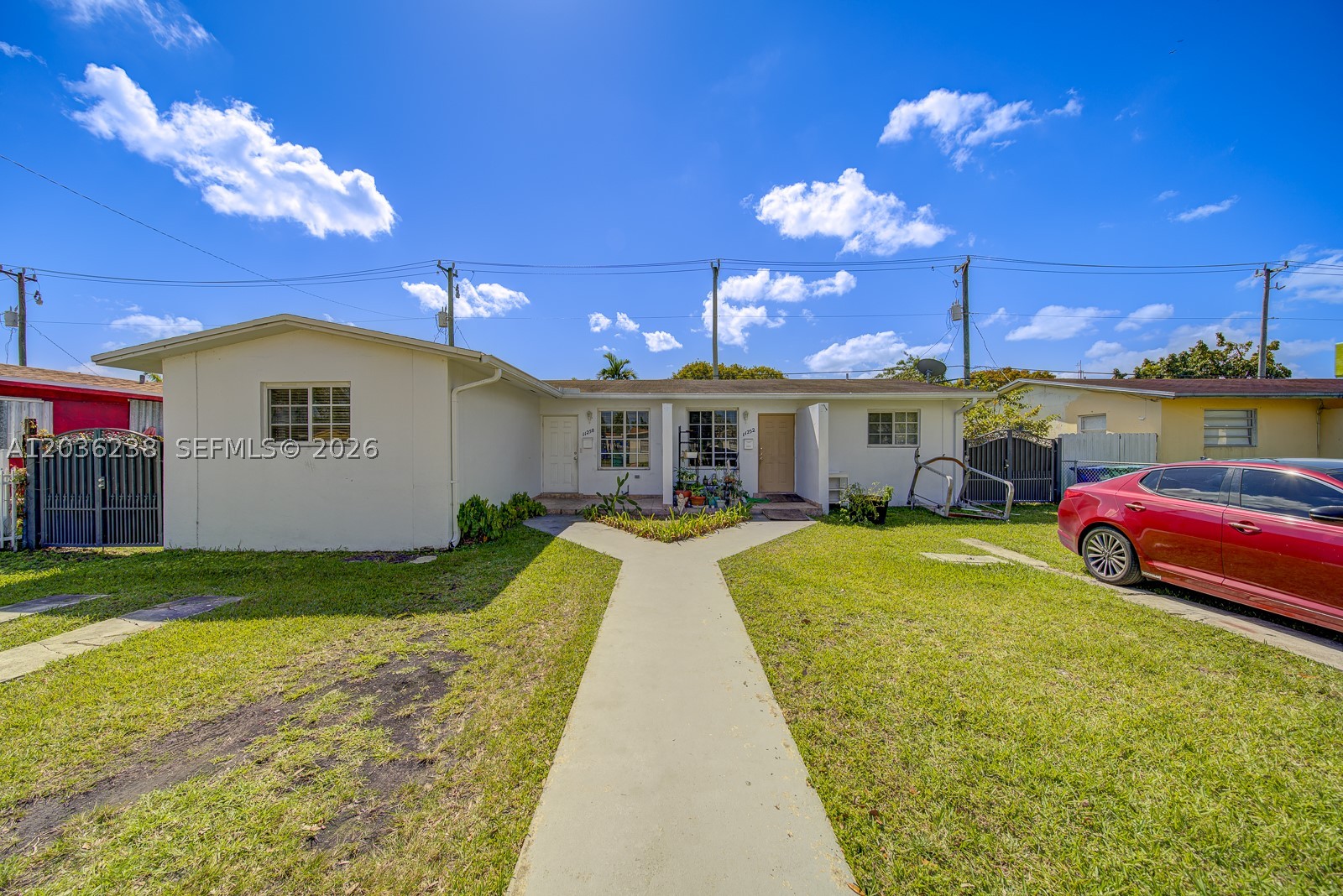 Excellent investment opportunity in Sweetwater, Miami. This single-story duplex is conveniently located near FIU with easy access to major highways, shopping centers, restaurants, and schools. The property features two separate units: one with 3 bedrooms and 2 bathrooms, and the other with 2 bedrooms and 1 bathroom, both offering functional layouts, ample natural light, and resident parking. Both units are currently leased, providing immediate cash flow for investors. Ideal for those seeking an income-producing property in a high-demand rental market. Additional duplexes are also available for sale as part of the same portfolio, offering the opportunity for discounted pricing when purchasing multiple properties. Contact us for more information about these investment opportunities.