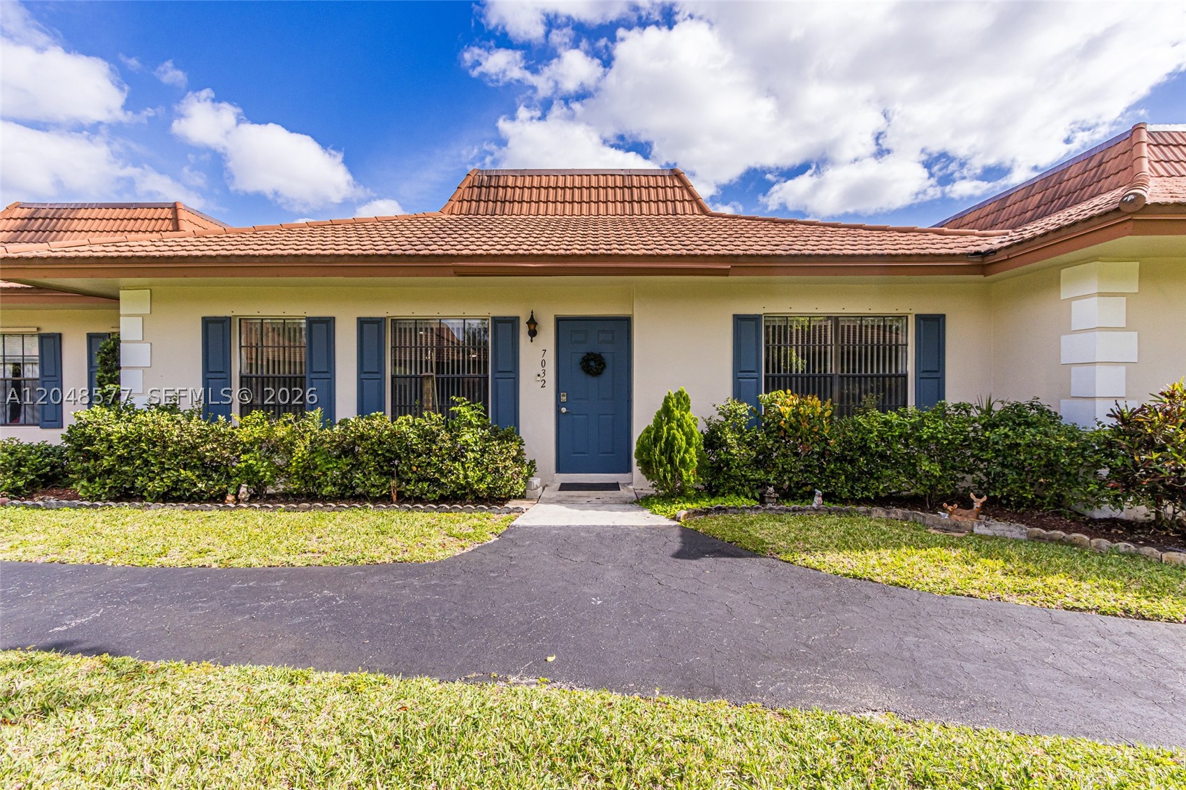 Location, location. This beautiful, generously sized remodeled 2-bed, 2-bath villa is located in the heart of Davie. Close to all universities, highways, shopping, Whole Foods, and entertainment. The pool is right outside your large screened patio. There is vinyl flooring throughout the home. All appliances, including A/C, W/H, and W/D, were replaced in 2021. As well as a tankless water heater, along with SS appliances, and Quartz counters in the updated open-concept kitchen. 2 parking spaces right outside your patio. Low maintenance and no assessments make this the perfect home for first-time buyers or downsizers. VA loan approved. Not FHA approved. It's a condo-villa, not a fee-simple villa.