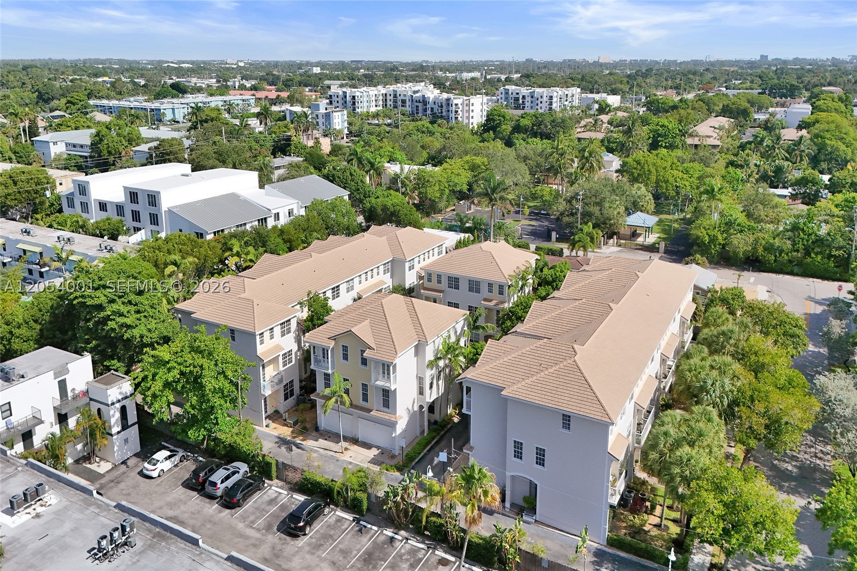 Nestled in the sought-after boutique community of Old Florida Village, this 3-bedroom, 3.5-bath townhome sits in the heart of Wilton Manors. Bright and welcoming, it boasts 9-foot ceilings, crown molding, recessed lighting, a two-car garage, and dual-zone AC. The open-concept main living area features a kitchen with granite countertops and stainless-steel appliances. Impact windows throughout. A second master bedroom with a full bath on the first floor is perfect for guests or family. The top-floor master suite offers two walk-in closets and a luxurious bath with dual sinks and a separate tub and shower. Engineered wood, tile, and carpet flooring. 2 Car driveway with 2 Car garage. The AC and water heater are approximately six years old. Interior sprinkler system for safety. With only 18 homes in the community, it’s within walking distance to the excitement of Wilton Drive and just a short drive to the beach—a fantastic place to call home!
