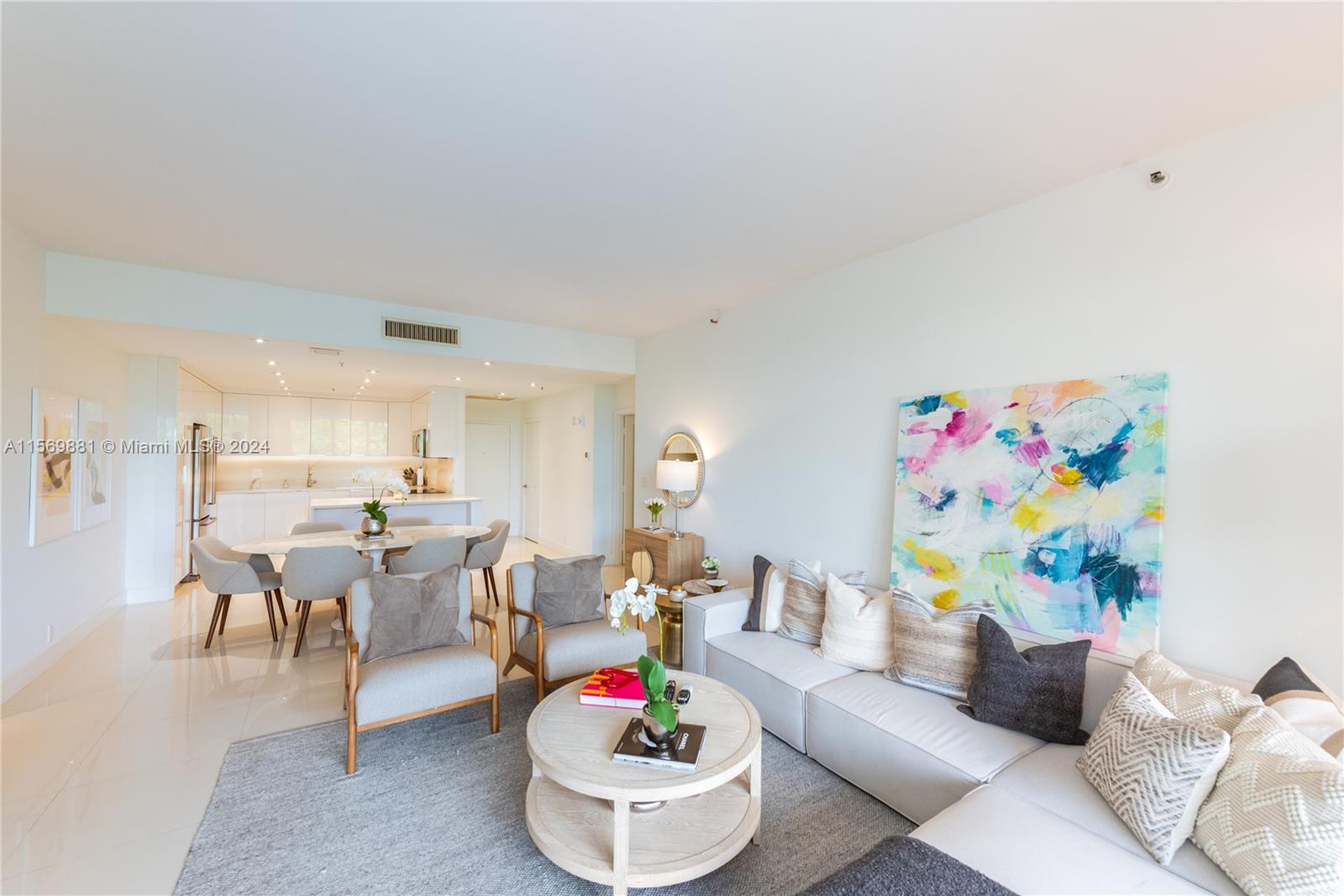 Fully renovated unit located at Key Colony Oceansound. Fully furnished & equipped. Facing north & with open views to quiet gardens. 2 bedrooms + ENCLOSED DEN that could be used as a 3rd bedroom + 2 full bathrooms. Renovated open kitchen, fully equipped. Building offers amenities and comfort. Private pool, gym, beach access, market, tennis courts, children playground. NO PETS! Min 3 months as per condo rules. AVAILABLE NOW!!