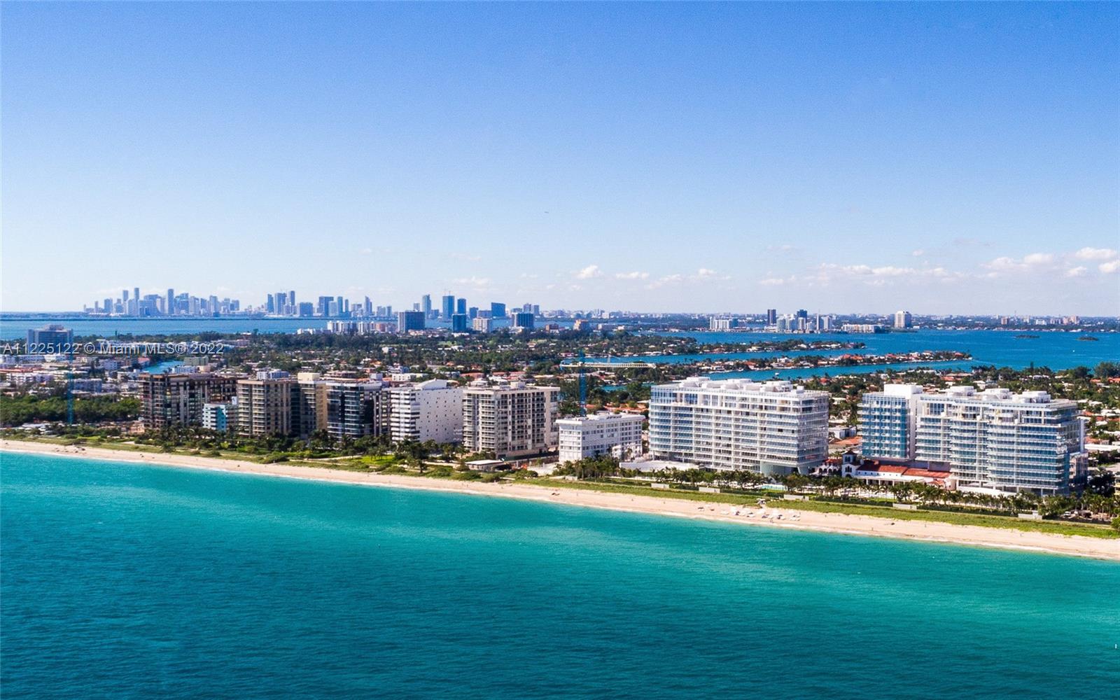 Highly sought after 4 Bedroom, 10th Floor Residence at Four Seasons Surf Club, where ultra-lux services, culinary delight & oceanfront living provide the ultimate South Florida lifestyle! Located just below Penthouse level, this 4BR/5.5BA Residence offers spectacular ocean views, a large 4BR floor plan (4,609 sf), a wide open flow-through layout with 2 very large living/entertainment areas, abundant art wall space, & a large open gourmet Boffi kitchen. Enjoy breathtaking sunrises & sunsets, endless Ocean horizon & Downtown Miami skyline. Exceptional details include a private elevator foyer entry, SubZero/Miele appliances, honed Italian travertine flooring, and seamless indoor-outdoor living on luxurious 12-foot deep glass enclosed terraces. The ONLY Surf Club Residence currently available!