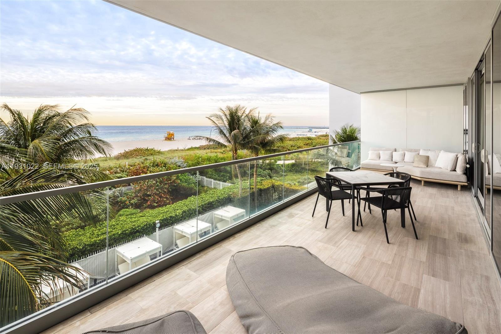 Experience the epitome of luxury living at 321 Ocean. Nestled directly on the beachfront in Miami's exclusive South of Fifth neighborhood, this residence offers a 2,500+ flowthrough floorplan, 3 bedrooms plus den/office, 3.5 bathrooms, stunning ocean views and unparalleled tranquility. With Interiors by Deborah Wecselman, the home features white washed Oak flooring, bespoke finishes, and a seamless blend of sophistication and comfort. Wake up to breathtaking sunrises, enjoy direct beach access, and relish the vibrant lifestyle of South of Fifth, with world-class dining and entertainment right outside your doorstep.