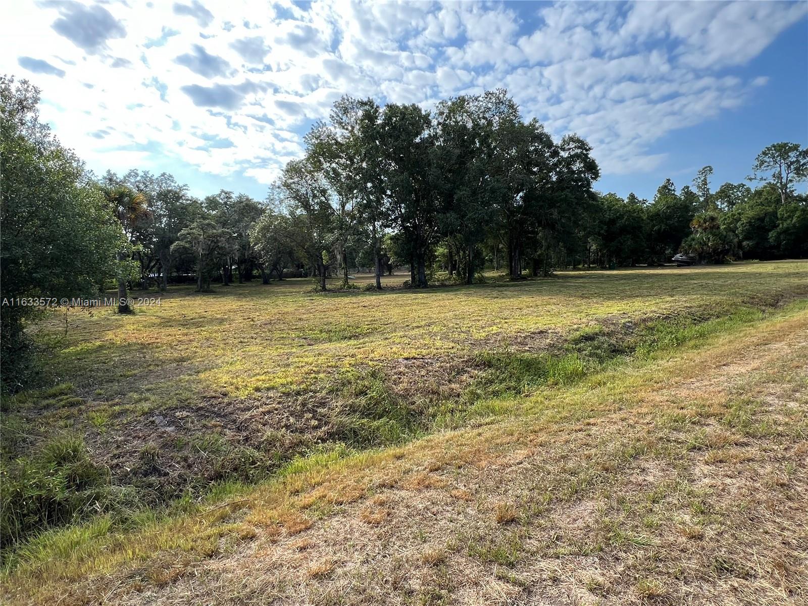 PRICED TO SELL! Rare opportunity to own two adjacent parcels totaling 2.5 acres in Montura Ranch located at 555 and 545 N Zambria Street, Clewiston, FL 33440. The majority of the property is clean and clear with beautiful oak trees that provide natural shade. The perimeter is already fenced except for the front and the property has an established entrance with drainage in place. The land is high and dry and ready for building. According to the GSR environmental report the property has no wetlands which provides added confidence for future construction. Montura Ranch offers a community clubhouse, pool, playground and picnic area for outdoor enjoyment with family and friends. With no HOA and no restrictions you can bring your animals build your dream home and enjoy peaceful country living. The property is located in Flood Zone X which means flood insurance is not required. Double lots in Montura Ranch are becoming harder to find and the sellers have priced this property to sell as they prepare to purchase another home. Come see the potential of this beautiful 2.5 acre property today.