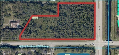 7.3 ACRES OF VACANT LAND FOR SALE IN VERO BEACH | CORNER PARCEL 

Vacant land measuring 7.3 acres (approx. 317,988 +/- SQFT) and located at 5992 8th Street in Vero Beach . Zoned A-1 (Agricultural), this versatile property offers outstanding potential for agricultural, residential, equestrian, and long-term investment uses. Existing survey available. 

Positioned on a high-and-dry corner parcel with dual road frontage at the signalized intersection of 58th Avenue and 8th Street, the property provides excellent visibility and accessibility for a variety of permitted uses. 

Whether you're planning to build a private estate, establish a horse farm, nursery, farmstand, or other agricultural operation, this property offers the space to bring your vision to life.

Conveniently located just minutes from shopping, dining, schools, and major transportation routes, the property combines the privacy of a rural setting with easy access to the conveniences of Vero Beach.