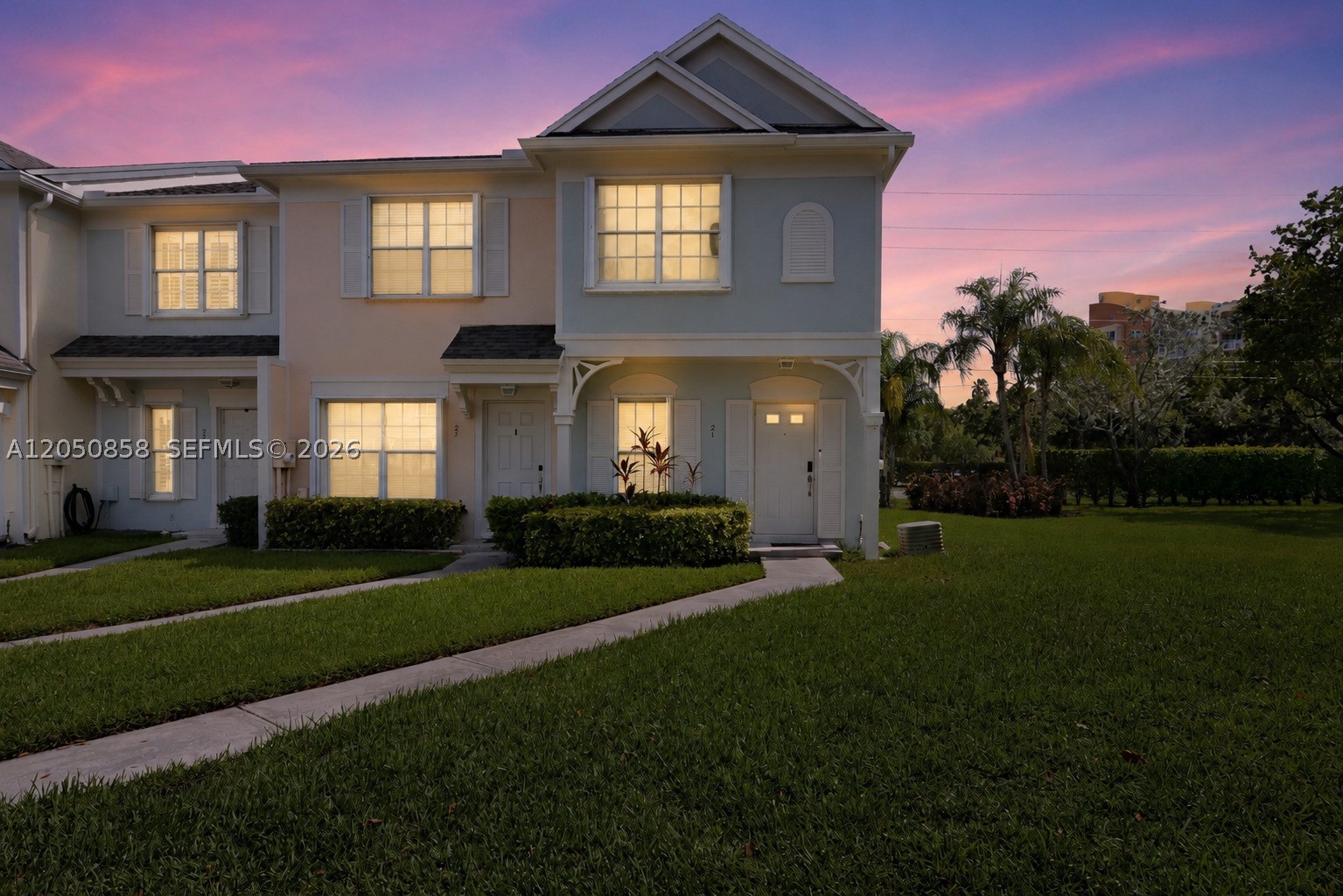 RARELY AVAILABLE CORNER UNIT! Charming 2 bedroom, 2.5 bath townhome located in the desirable community of Coconuts at Bonaventure. The first floor offers COMFORTABLE LIVING AND DINING SPACES along with a convenient half bath for guests. Upstairs, you’ll find two GENEROUSLY SIZED EN-SUITE BEDROOMS. Enjoy relaxing or entertaining on the SCREENED-IN PATIO that has a PRACTICAL STORAGE ROOM. Additional features include ACCORDION SHUTTERS THROUGHOUT AND A 2024 ROOF. Residents have ACCESS TO THE EXCLUSIVE BONAVENTURE TOWN CENTER CLUB (membership required), offering resort-style amenities such as a fitness center, tennis and pickleball courts (indoor & outdoor), multiple pools, bowling alleys, mini golf, basketball courts, and more! IDEALLY LOCATED near A-rated schools, shopping, dining, and major roadways, with an HOA THAT INCLUDES CABLE, ROOF, AND YARD MAINTENANCE—AND NO APPROVAL PROCESS FOR BUYERS. The right home at the right time! Schedule your showing today! **PROPERTY RENTED UNTIL MAY 2027**