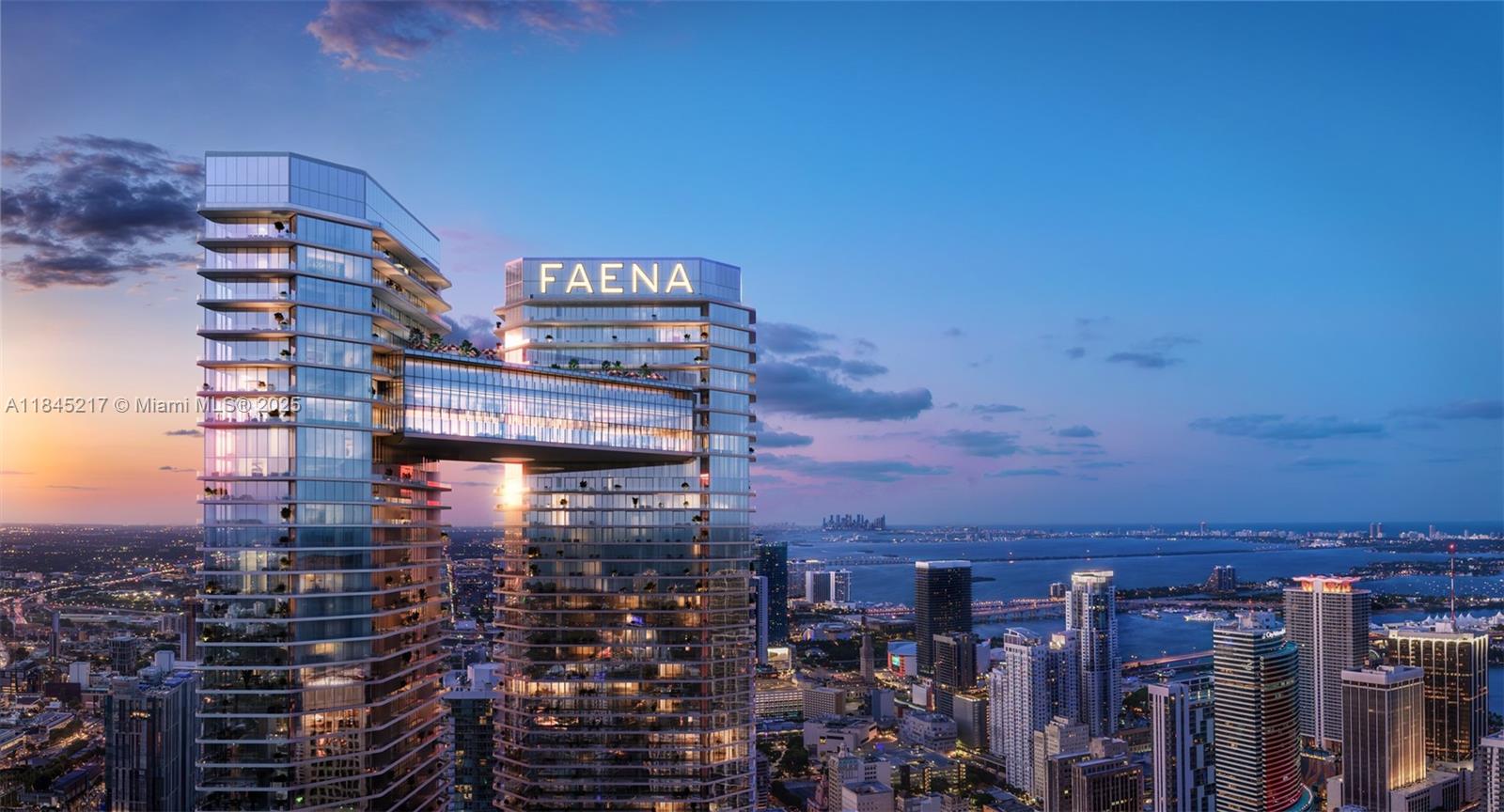 Experience elevated waterfront living at Faena Residences Miami - an exclusive development with a curated community of art, culture and immerse experiences. Two iconic 68 story towers, connected by a Sky Bridge, and offering over 125,000 sq ft of amenities, including a world class spa, resort style pools, restaurants and a private park sanctuary. This bright and spacious 1 bed/1.5 bath corner residence showcases 10 foot ceilings and expansive outdoor space. Finished with travertine flooring, custom B&B Italia kitchens and premium Gaggenau appliances. Pre-construction project - contact team for inventory.