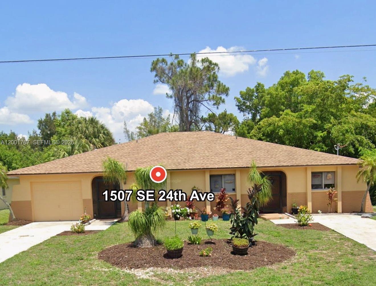 Discover an incredible investment opportunity in Cape Coral this spacious duplex at 1507-1509 SE 24Th Ave offer total of 6 bedrooms and 4 bathrooms across 2480 sq ft. Each side features 3 bedrooms, 2 bathrooms and a comfortable, open layout-perfect for families or renters. The property sits at a convenient location close to shopping, dining and schools, with easy access to major routes. Ideal for owner occupants or investors seeking solid rental income in a growing area. Don’t miss this well-maintained, income-producing property!