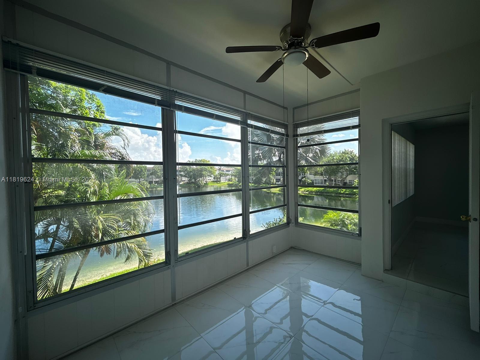 Wake up to serene water views from your private screened-in patio! This spacious 1-bedroom, 1-bath unit offers great natural light, tile floors, and a peaceful atmosphere. The vibrant community features a heated pool, fitness center, shuffleboard, BBQ area, library, and an active clubhouse with regular events. Love the outdoors? You’ll be steps from a scenic bike path and jogging trail. Prime location close to shopping, dining, and more. Must be 55+, no pets.