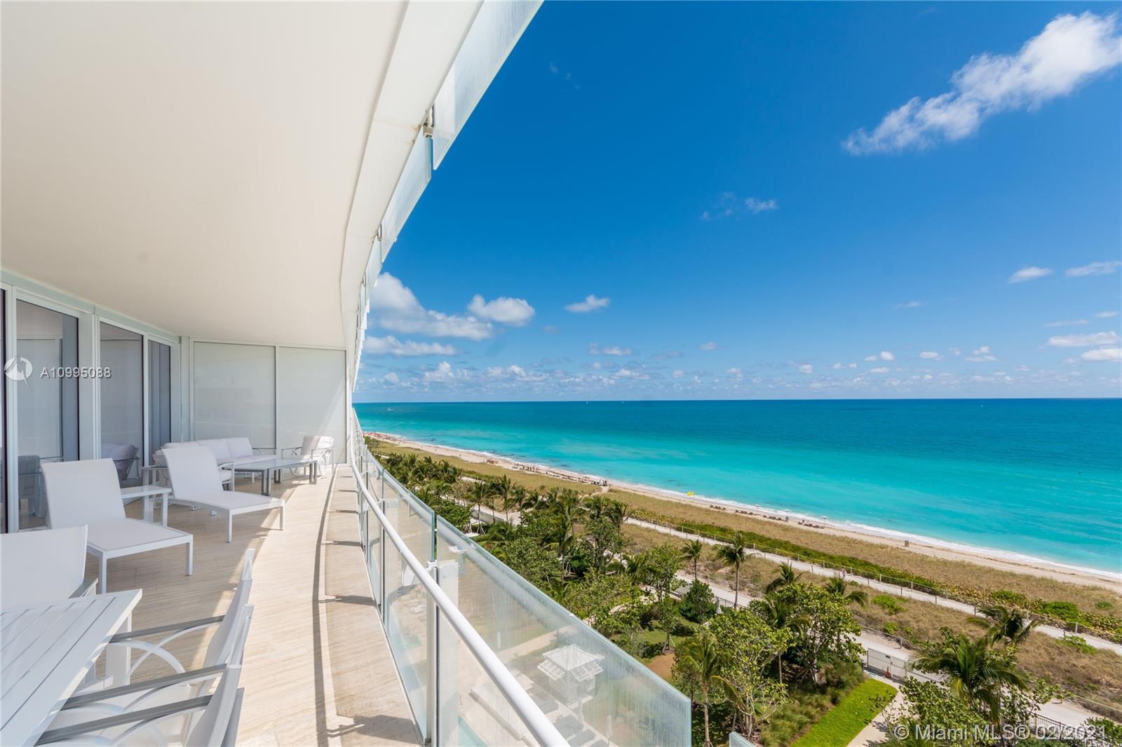 Designer finished  DIRECT EAST  Spacious 2 Bed, 2.5 Bath in  SURF CLUB FOUR SEASONS.  
Furnished, built-in shades & closets completed, Travertine flooring, Richard Meier-designed kitchens by Boffi, SubZero &Miele appliances, gas cooktop, millwork & cabinetry throughout designed by famed interior designer & more.  FOUR SEASONS WHITE GLOVE  SERVICE :  24-hr concierge, in-room dining, housekeeping, & more.  AMENITIES: 4 pools & beach (fully serviced), residents-only fitness centers, 2 restaurants including Thomas Keller restaurant, Four Seasons spa, 2 shops, & more