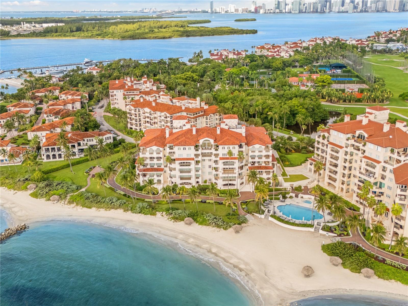 Positioned on one of Miami’s most exclusive addresses, this Fisher Island residence combines two corner homes into one expansive sanctuary. Over 7,100 square feet are framed by sweeping outdoor terraces that capture endless views of the ocean and horizon. The interior offers scale and balance, with open possibilities to design a setting that mirrors the grace of its location. Seamless access to poolside leisure and beachfront living transforms daily life into a resort-inspired experience. With six bedrooms, expansive entertaining spaces, and a foundation of true substance, the residence reflects the quiet confidence of timeless design. Beyond the home, Fisher Island offers a gated world of luxury with a private marina, championship golf, and club amenities reserved for a privileged few.