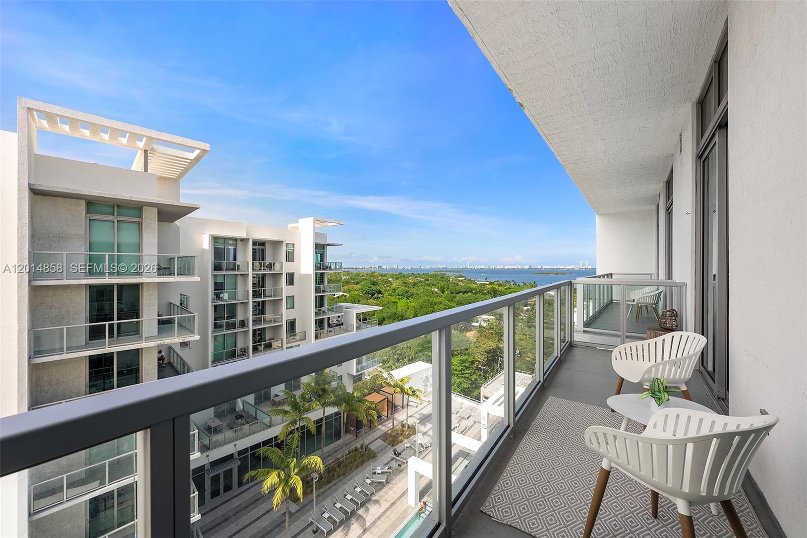Exceptional penthouse residence at Quadro offering the perfect blend of lifestyle and investment potential in the heart of Miami’s Design District. This beautifully furnished 1-bedroom + den features an open-concept layout, floor-to-ceiling windows, and a private balcony with partial bay views.

The residence comes beautifully furnished, including Italian cabinetry, quartz counters, and porcelain floors, complemented by an in-unit washer and dryer. Whether used as a personal Miami retreat or an income-producing property, Quadro’s Airbnb-friendly policy with a 3-night minimum provides rare flexibility for owners seeking both enjoyment and strong short-term rental potential.

Residents enjoy resort-style amenities including a pool, fitness center, BBQ area, business lounge, air-conditioned bike storage, pet spa, EV charging stations, and one assigned parking space. Located steps from world-class shopping, dining, art galleries, and entertainment, Quadro places owners in one of Miami’s most dynamic and walkable neighborhoods, with easy access to Wynwood, Midtown, Miami Beach, and the airport.