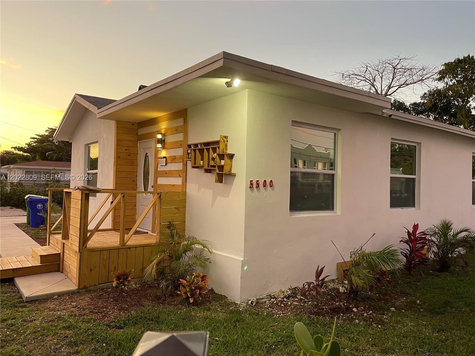 A gut-renovated house with a new construction permit and effectively a brand-new home. Rented to a great tenant, lease until August 2026, tenant would like to stay.
NEW: Roof, HVAC, Electrical, Plumbing, impact Doors/Windows, Water Heater,Roof insulation, Fence, Pergola, tinted windows, blinds, floors, bathrooms and kitchen, 10foot Clusia Privacy fence all around the property.