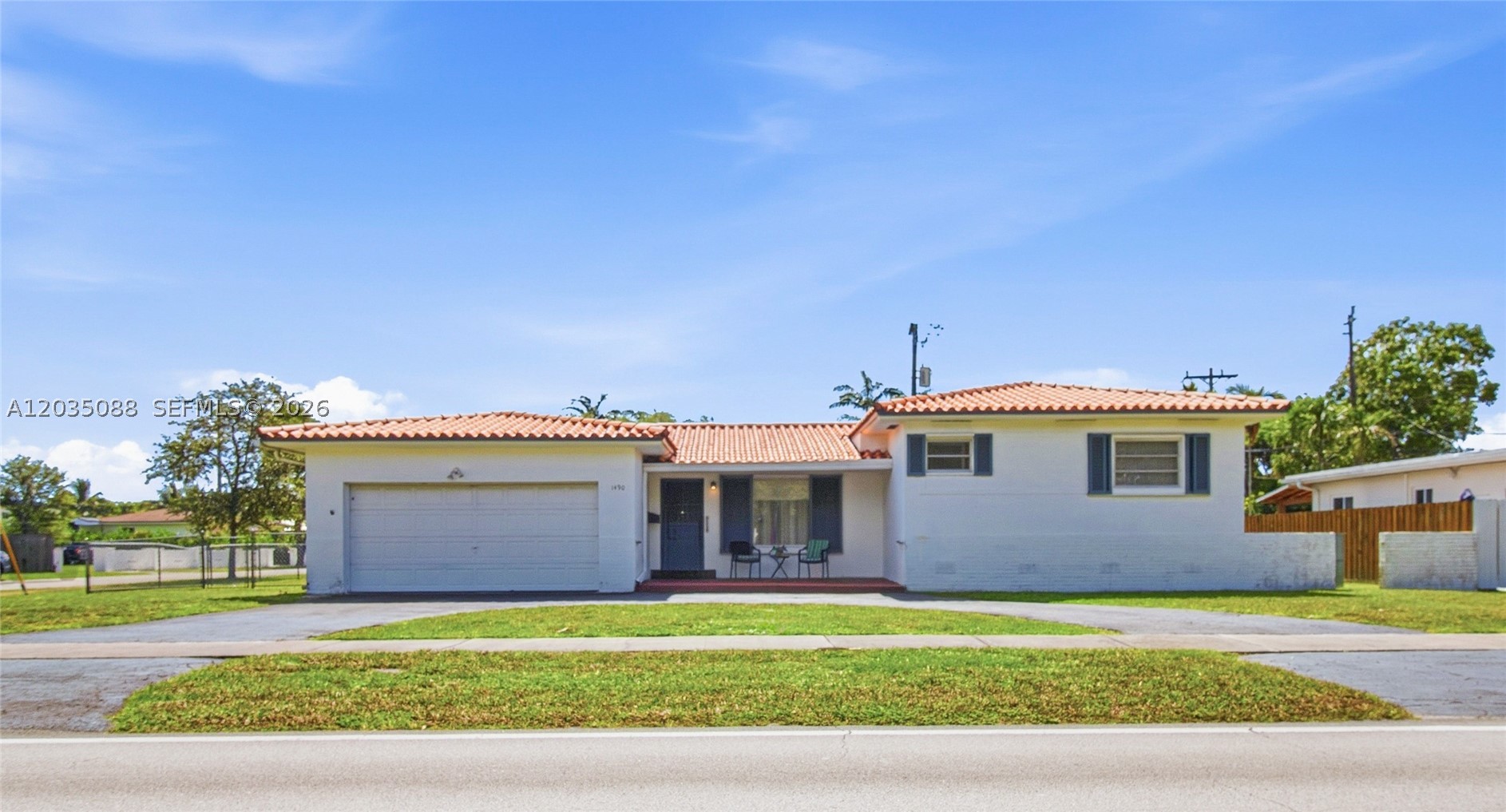 Well-maintained Miami Springs home in the heart of it all! Upside potential. Don't miss out on this three-bedroom two-bathroom home with a two-car garage. Corner house on a large lot. Being sold "As Is" with the right to inspect.