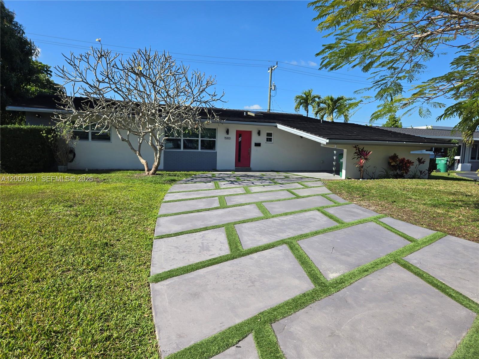 Back on the market! Priced to sell!! Located in the sought after community of Palmetto Bay, this inviting 3 bedroom, 2 bath home with an open concept living area and a refreshing salt water pool,  is the perfect home.  Totally updated, spacious, bright home with a midcentury vibe. This a fantastic opportunity to own a home in a prime location.  Roof is 8 years old; air conditioner 2 years old and insulated to protect it from mold. No HOA.  Walking distance to good shopping and dining.  Contact me today for an appointment.