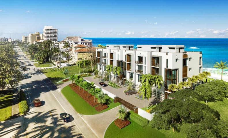 Introducing 3621 South Ocean. Palm Beach County's Newest Oceanfront Townhouse Development. 6 exceptional residences, situated on an acre+ site with 200' of beach. 3621 offers unsurpassed luxury, with a modern carefree lifestyle. 4 floors of spectacular ocean vistas and well thought out amenities. Each residence has a private elevator, plunge pool and roof top entertainment deck.  Carefully curated with hi-end finishes including: Miele appliances, Waterworks fixtures, Irpinia cabinetry, European wood & large-format marble flooring.