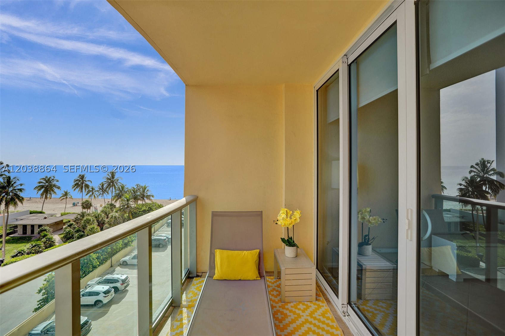 Rarely available bright and spacious Studio with a breathtaking ocean views from your spacious balcony. Sold Fully furnished and equipped. Ready to move in or Rent right away. Experience The Wave Lifestyle - one of the finest and most exclusive Luxury buildings on the Beach for the price value. Great amenities: Newly remodeled Resort style pool deck with lash palm trees, fountains, Jacuzzi and GYM overlooking the ocean and complimentary Beach services. Wont last!