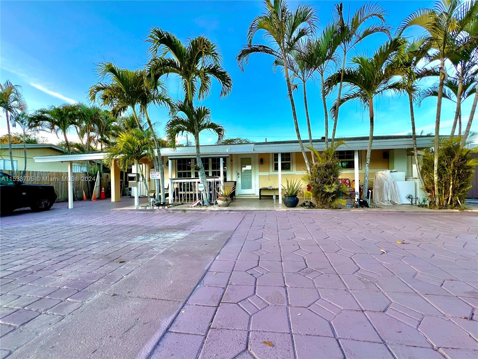 Single-family home with legal 4 beds/2 baths, 1 covered carport, in Plantation. The Main Roof is 5 years old, has New A/C Ducts,  NO HOMEOWNERS ASSOCIATION. Beautiful kitchen with white acrylic wood cabinets, and white coarse counters. Led Lights, GE Electrical Panel, Freshly painted, Surrounded by palms, Paver all around the home with plenty of Parking Space. Outside lights are controlled by a timer. This home accepts any kind of financing: cash, conventional, FHA, VA. Perfect home for first-time buyers or Investors' Dreams...