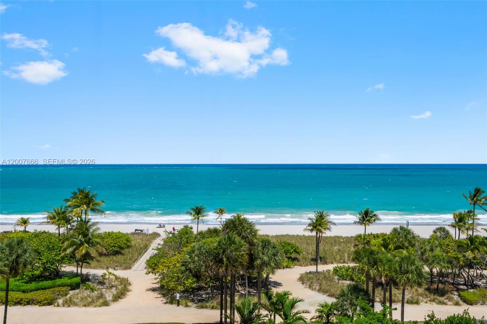 Rarely available and highly sought-after Southeast corner “G” line residence offering magnificent direct ocean views from one of the building’s most desirable floor plans. Surrounded by expansive wraparound terraces, this exceptional corner unit is perfectly positioned to capture breathtaking panoramic ocean vistas. Featuring 2 bedrooms and 3.5 bathrooms, this residence presents a rare opportunity to reimagine and customize the space to your own vision in an unparalleled beachfront setting. One assigned parking, and one valet parking for the 2nd car. Unit 6G may be purchased together with adjacent Unit 6J. See MLS A12007667. 
Ideally situated in a prime beachfront location, Bal Harbour Tower is just moments from Bal Harbour Shops and offers great amenities and services including valet, private restaurant, security, spa, fitness, tennis courts, pool, and beach services. Exterior building envelope and balcony renovations are currently underway. This is an estate sale subject to probate court approval. See Sellers Disclosure. Property is being sold AS-IS. Buyers should rely on their own inspections & due diligence. Broker makes no representations as to condition.