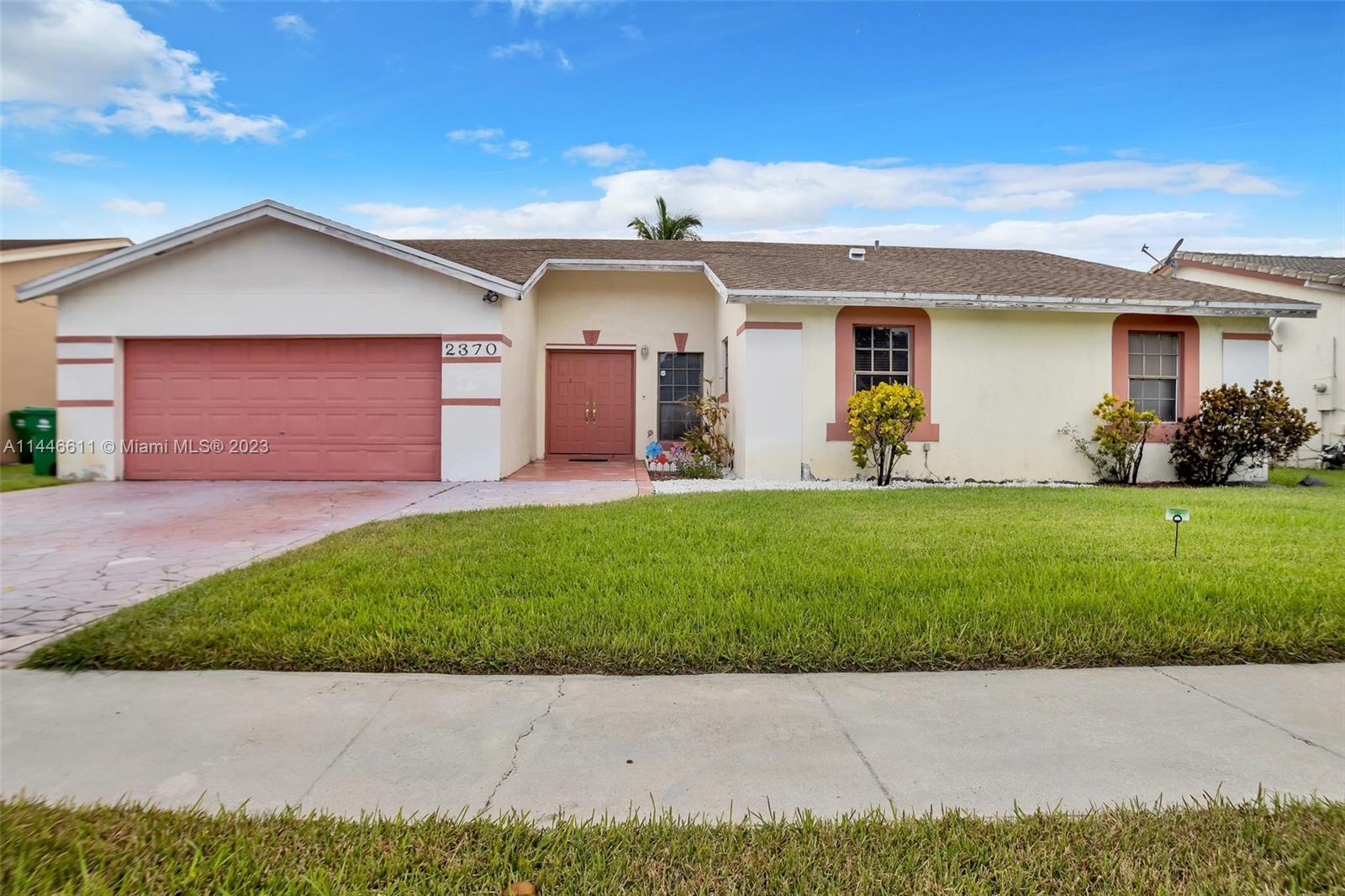 Spacious 2412 sq ft gem in Miramar, South Florida. It's a stone's throw from parks, shops, gas stations, and schools. Plus, a recent AC (3 yrs) and roof (5 yrs) update. Low HOA and it's nestled in a truly comfortable and inviting neighborhood. Your ideal home awaits!